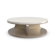 Braces Brushed Gold Coffee Table 48" by Caracole
