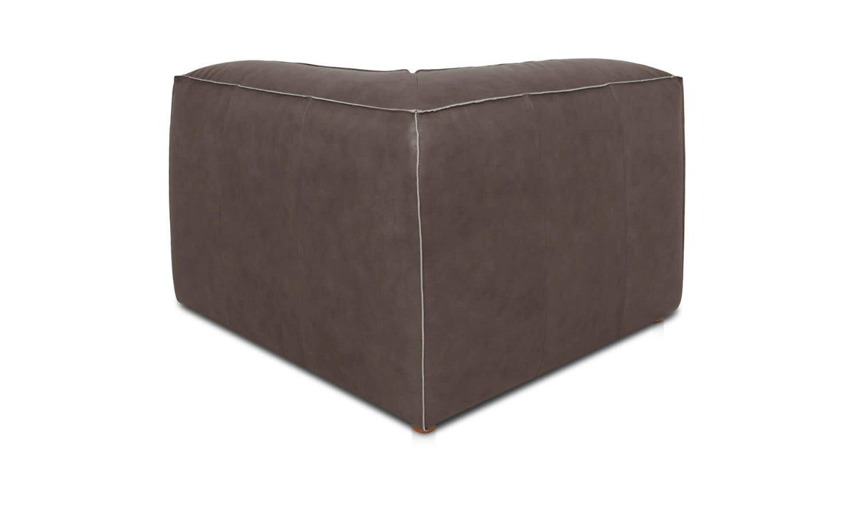 Form Corner Chair Slate Brown Leather by Moe's Home Collection - view 6