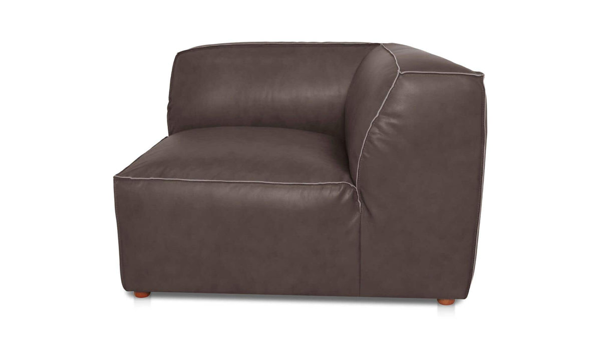 Form Corner Chair Slate Brown Leather by Moe's Home Collection - view 8
