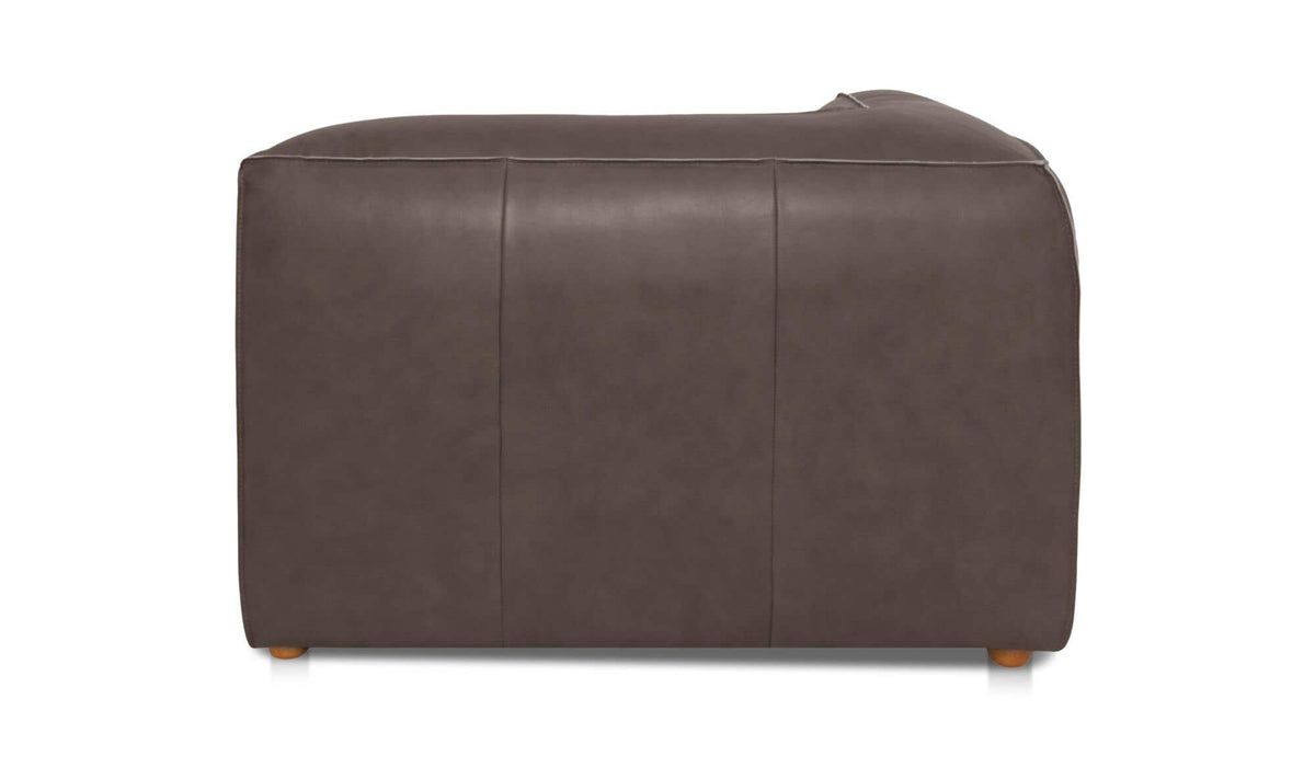 Form Corner Chair Slate Brown Leather by Moe's Home Collection - view 7