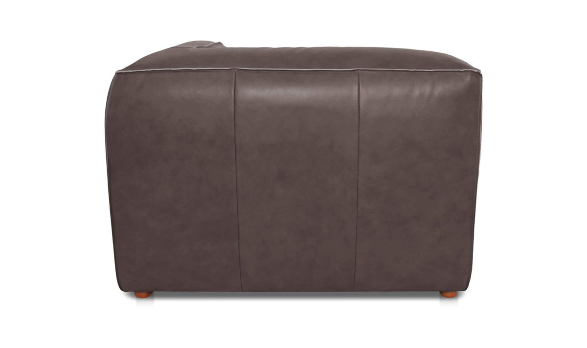 Form Corner Chair Slate Brown Leather by Moe's Home Collection - view 5