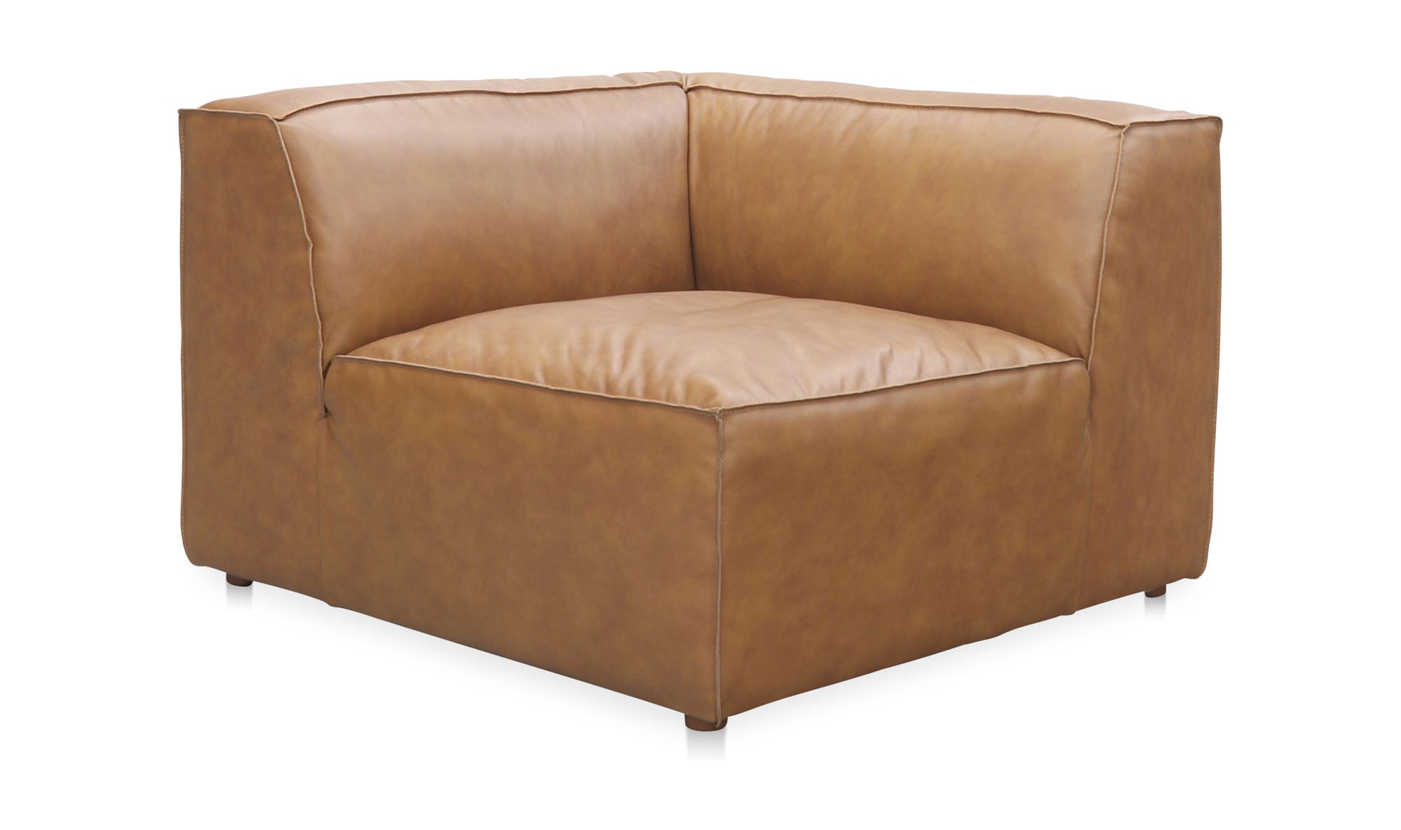 Form Corner Chair Sonoran Tan Leather by Moe's Home Collection - view 14