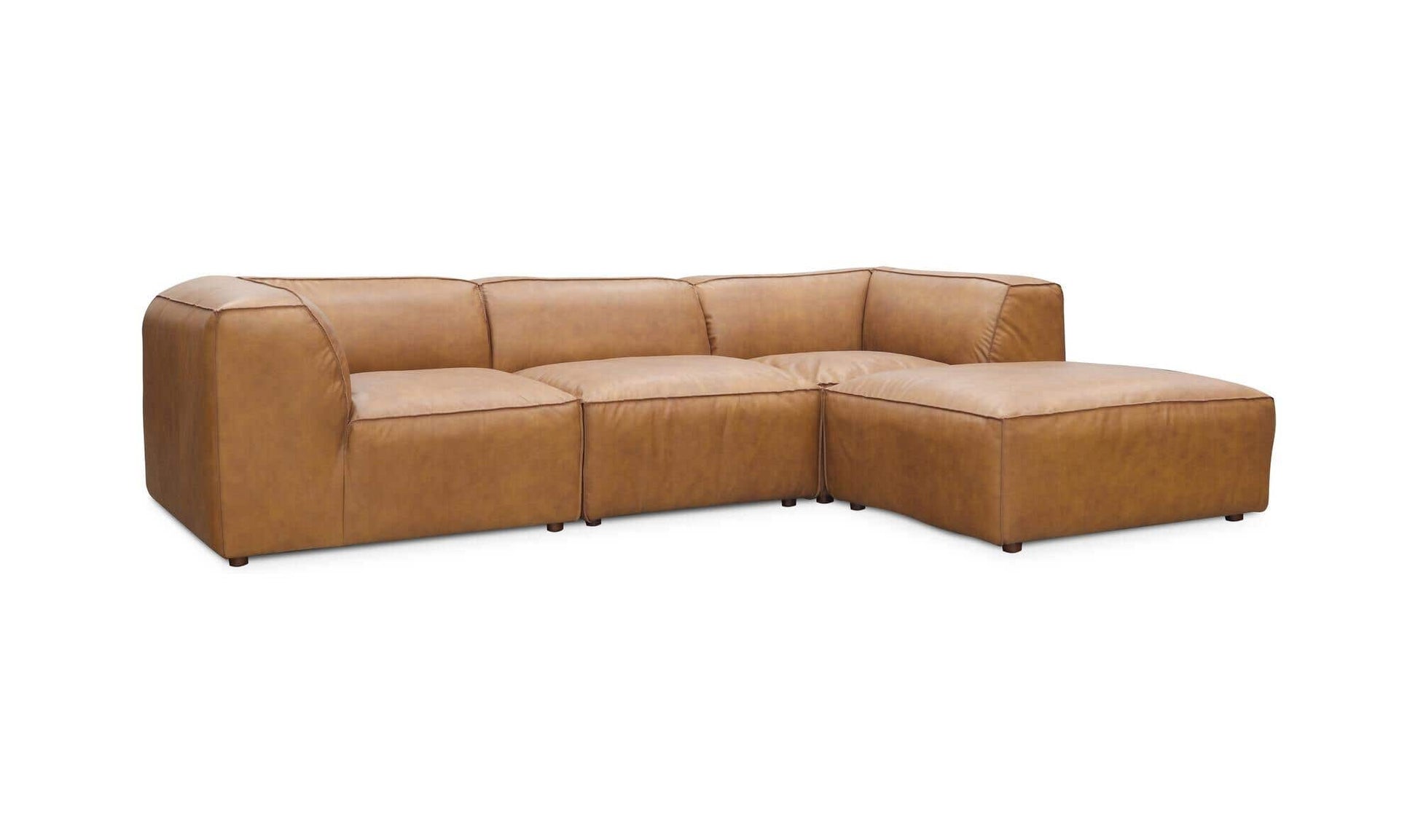 Form Lounge Modular Sectional Sonoran Tan Leather by Moe's Home Collection - view 12