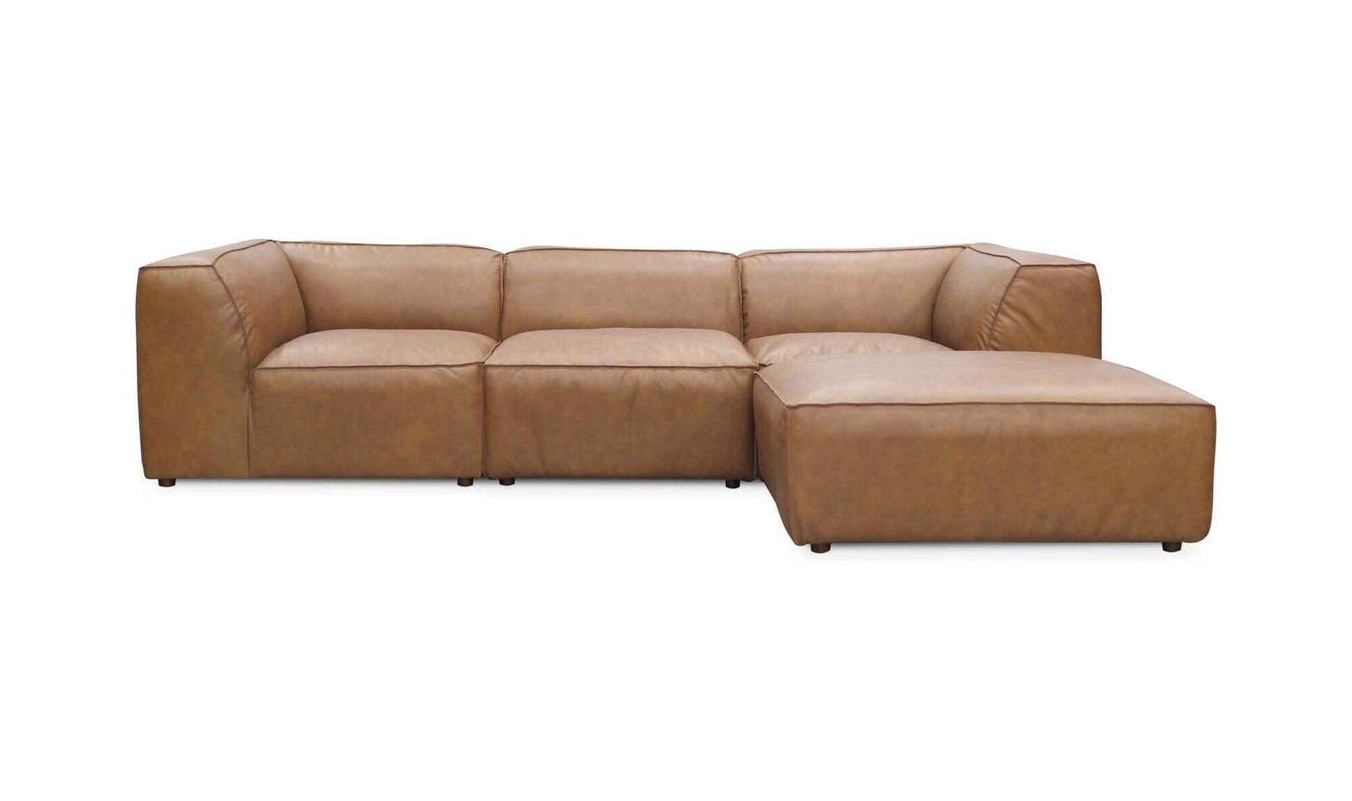 Form Lounge Modular Sectional Sonoran Tan Leather by Moe's Home Collection - view 10