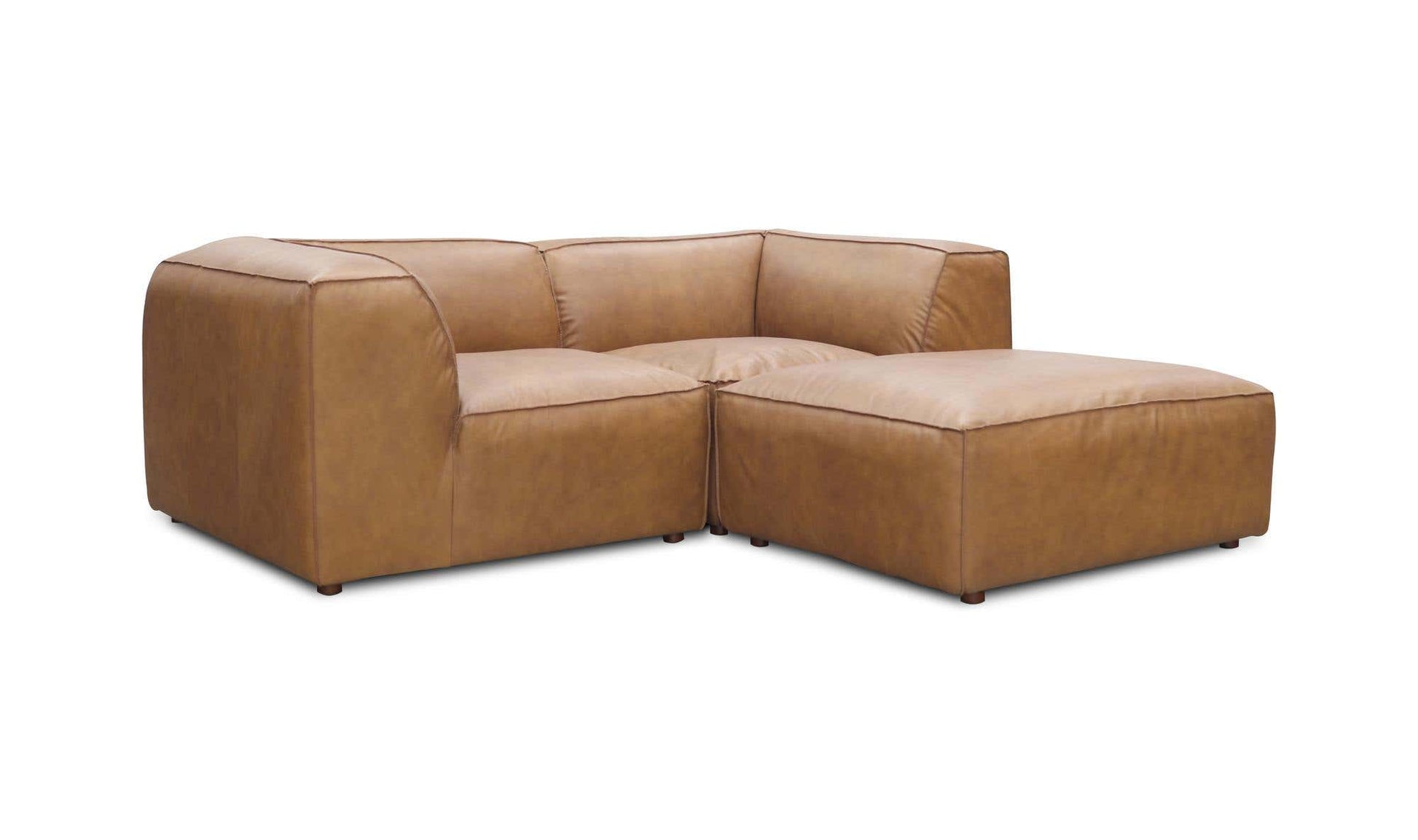 Form Nook Modular Sectional Sonoran Tan Leather by Moe's Home Collection - view 13