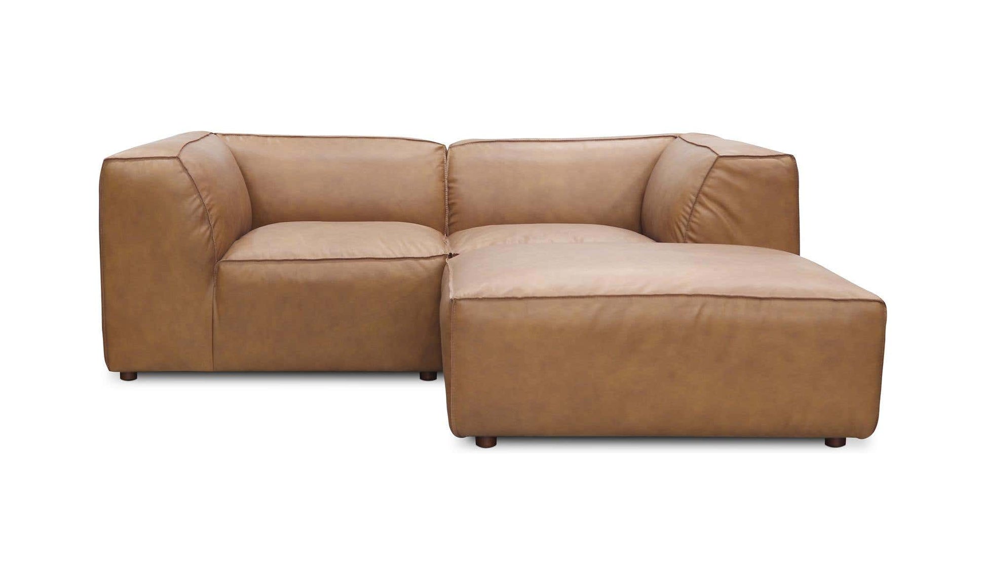 Form Nook Modular Sectional Sonoran Tan Leather by Moe's Home Collection - view 10