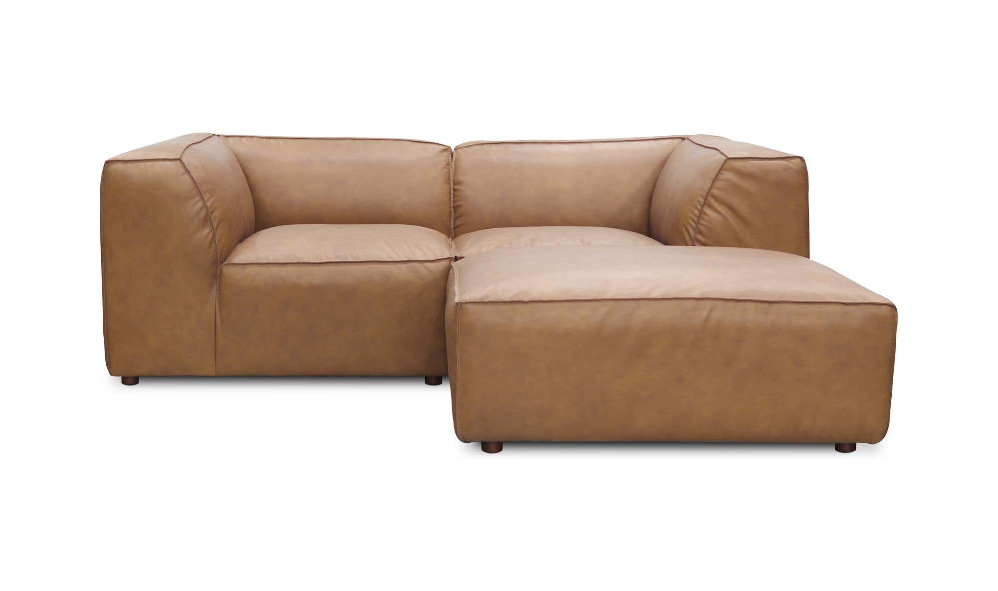 Form Nook Modular Sectional Sonoran Tan Leather by Moe's Home Collection - view 10