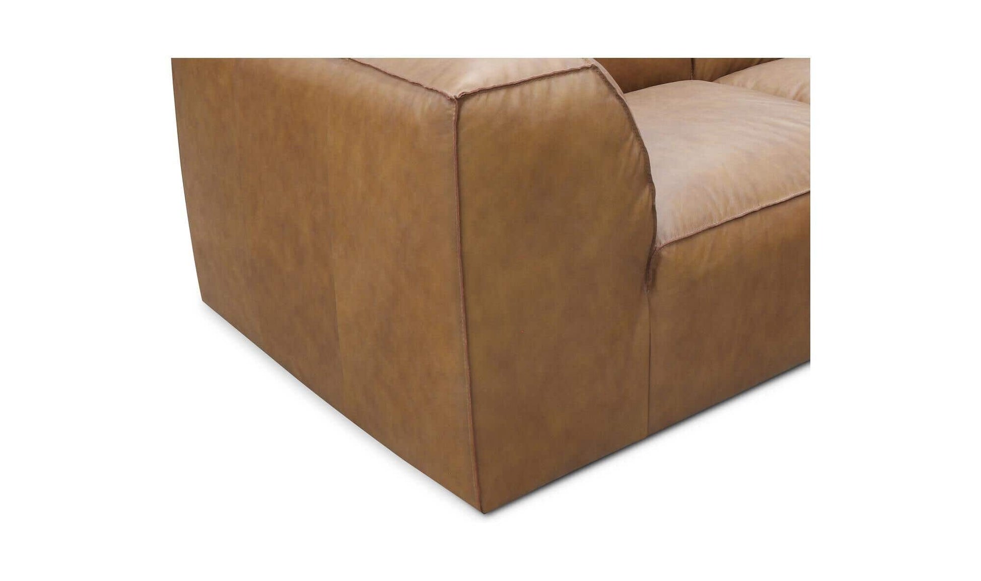 Form Classic L-Shaped Modular Sectional Sonoran Tan Leather by Moe's Home Collection - view 10