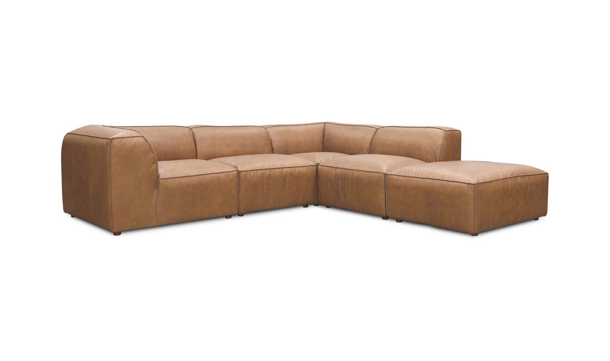 Form Dream Modular Sectional Sonoran Tan Leather by Moe's Home Collection - view 7