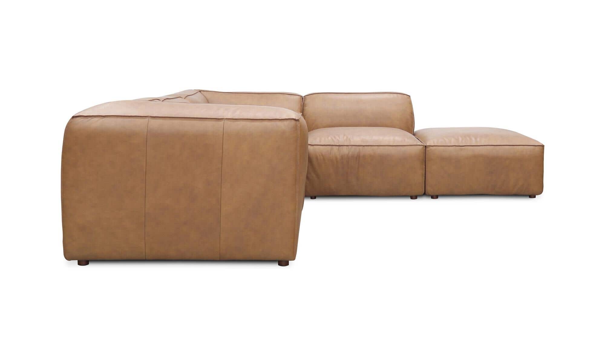 Form Dream Modular Sectional Sonoran Tan Leather by Moe's Home Collection - view 8