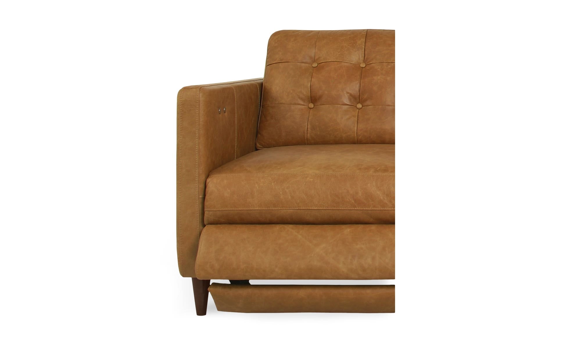 Bridgers Power Recliner Sofa Tan Leather by Moe's Home Collection - view 12