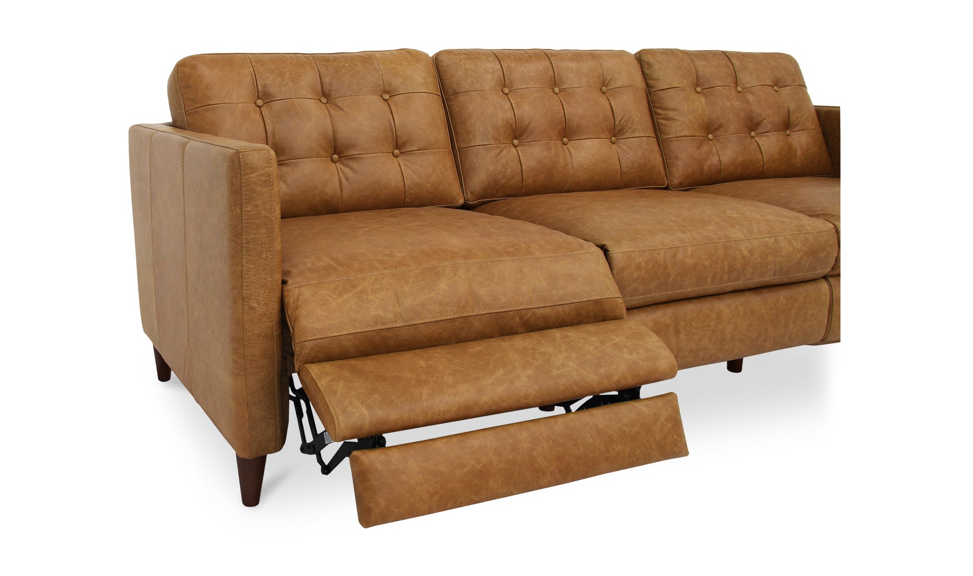 Bridgers Power Recliner Sofa Tan Leather by Moe's Home Collection - view 13