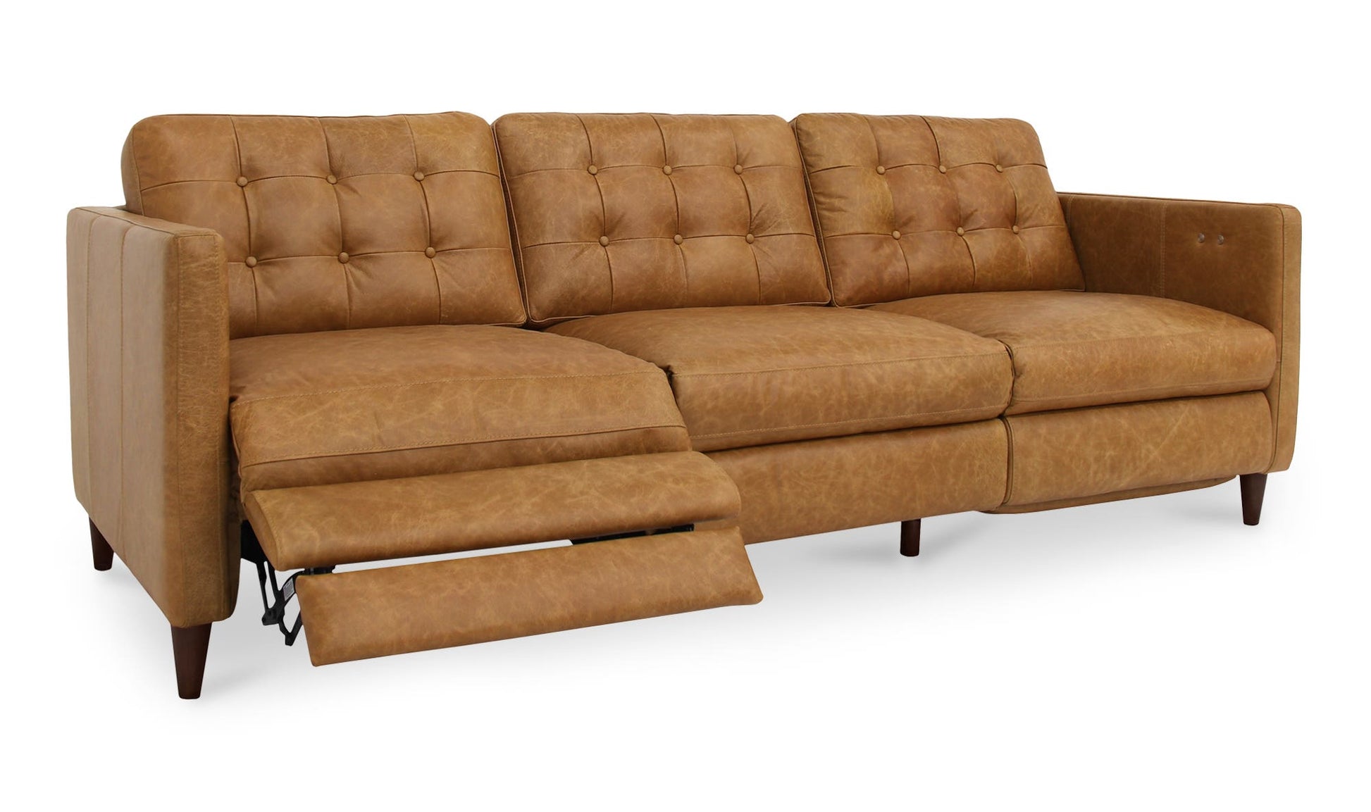 Bridgers Power Recliner Sofa Tan Leather by Moe's Home Collection - view 9