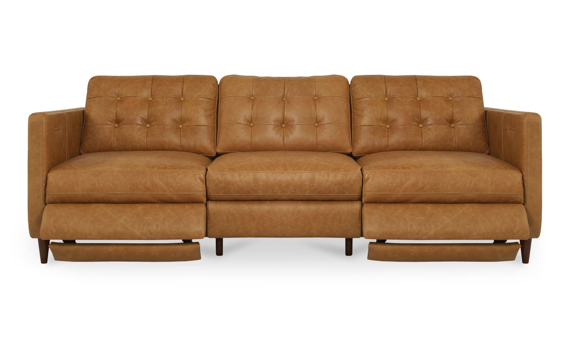 Bridgers Power Recliner Sofa Tan Leather by Moe's Home Collection - view 8