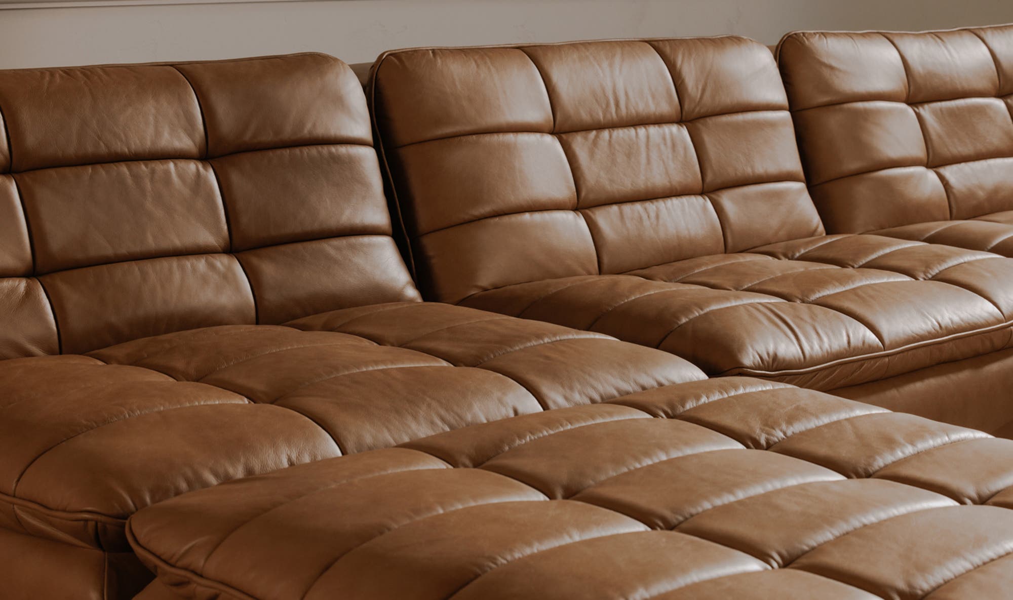 Lino Slipper Chair Tan Leather by Moe's Home Collection - view 10