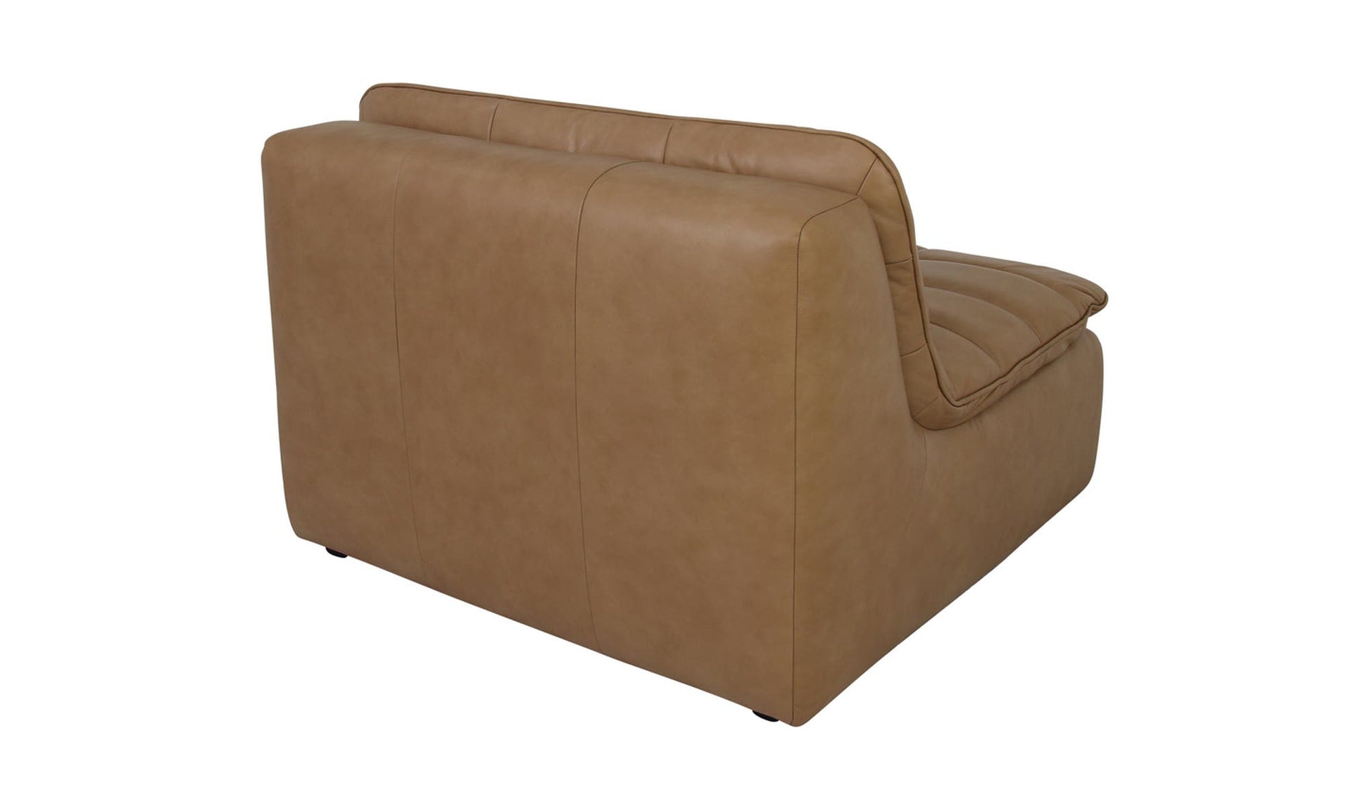 Lino Slipper Chair Tan Leather by Moe's Home Collection - view 14