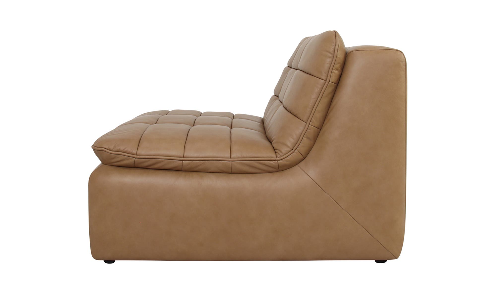 Lino Slipper Chair Tan Leather by Moe's Home Collection - view 13