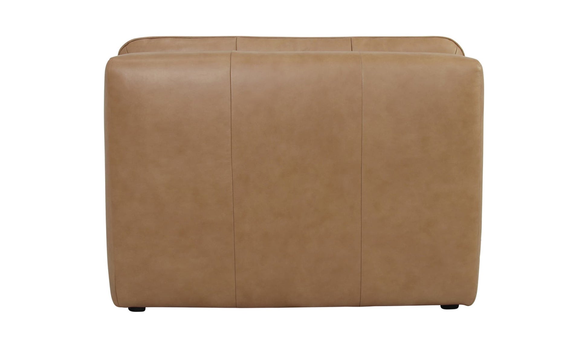 Lino Slipper Chair Tan Leather by Moe's Home Collection - view 15