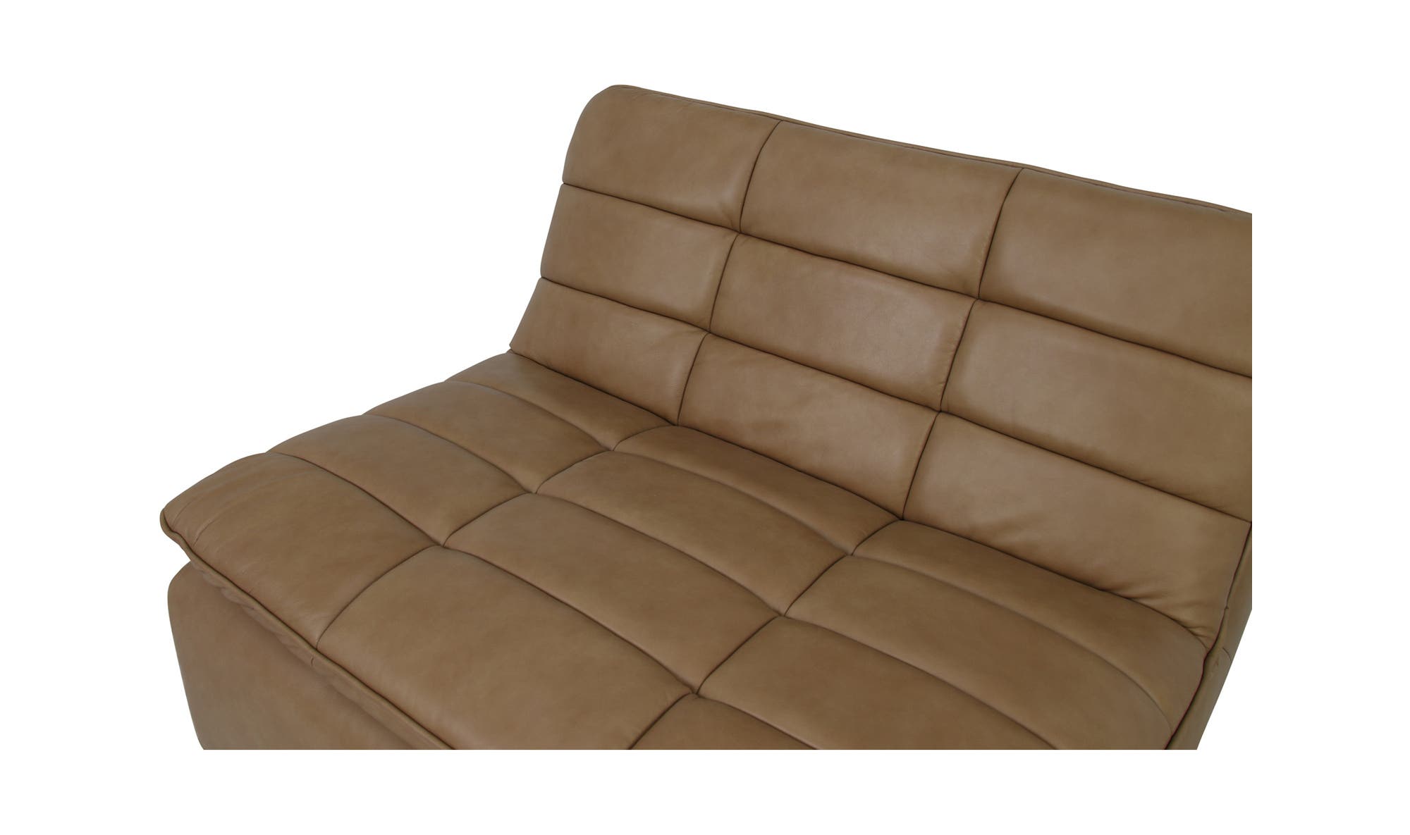 Lino Slipper Chair Tan Leather by Moe's Home Collection - view 16