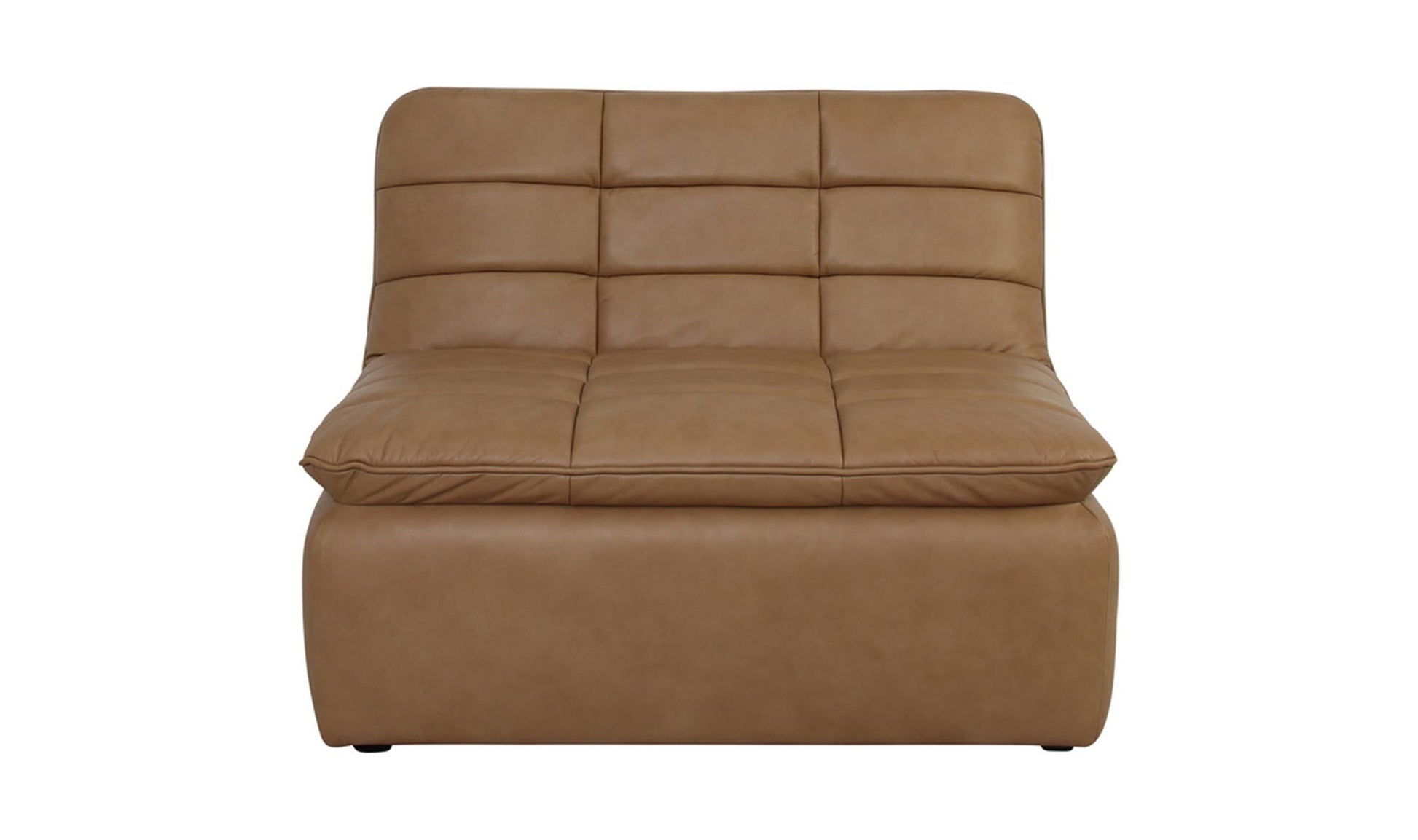 Lino Slipper Chair Tan Leather by Moe's Home Collection - view 7