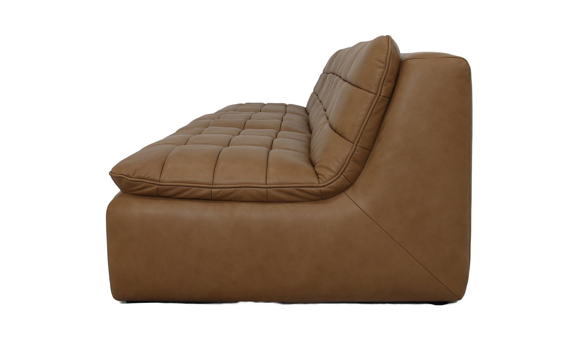 Lino Armless Modular Sofa Tan Leather by Moe's Home Collection - view 8
