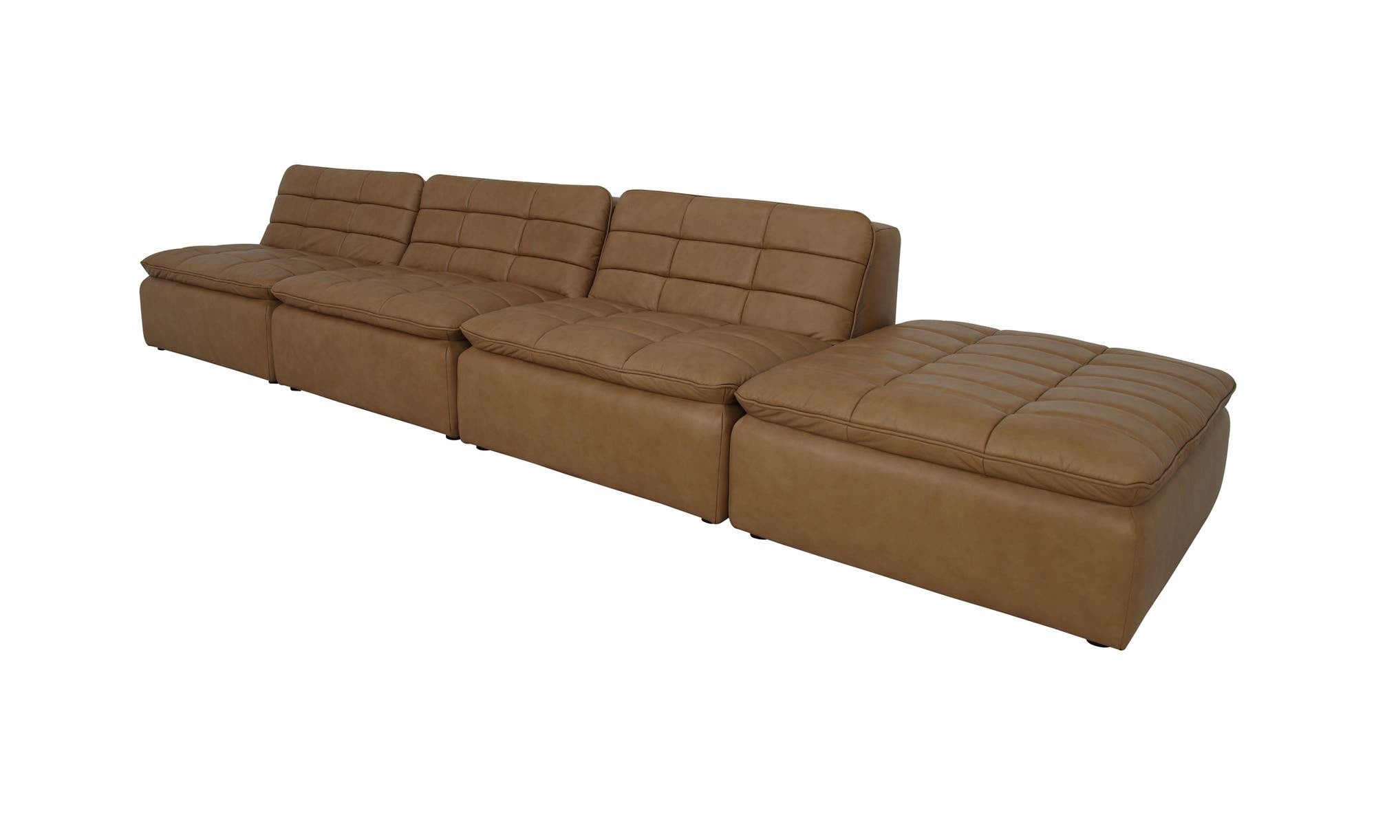 Lino Lounge Modular Sectional Tan Leather by Moe's Home Collection - view 8