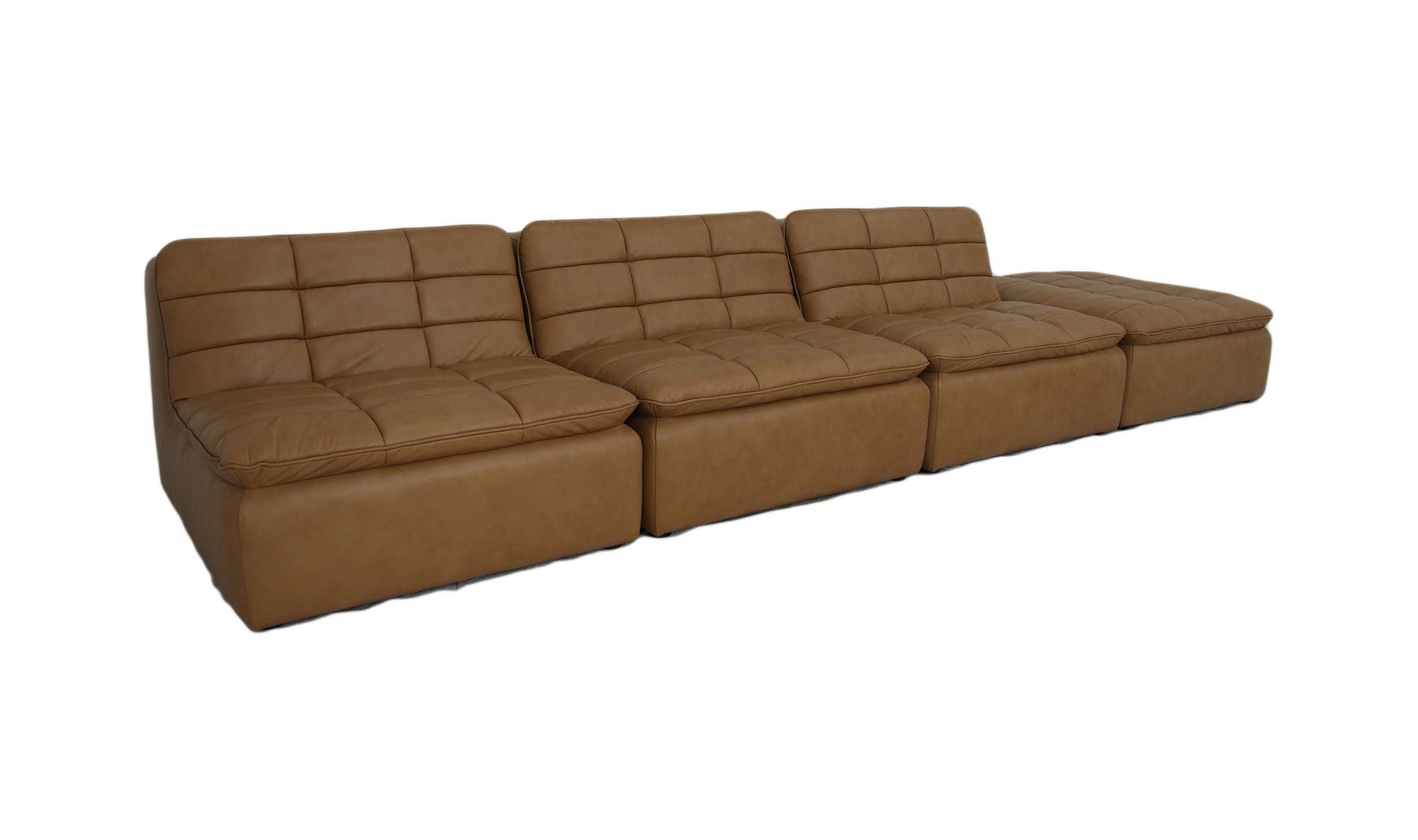 Lino Lounge Modular Sectional Tan Leather by Moe's Home Collection - view 11