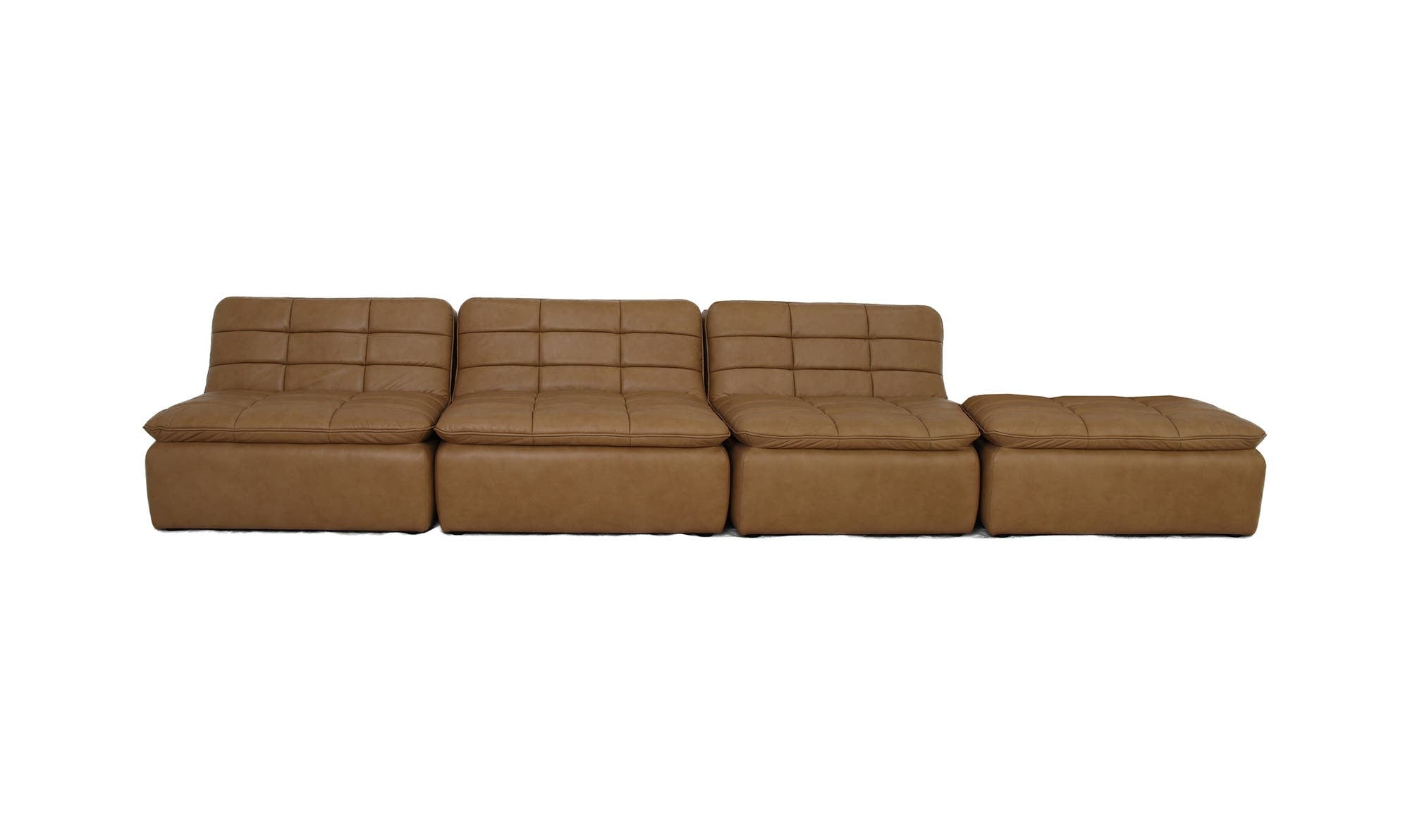 Lino Lounge Modular Sectional Tan Leather by Moe's Home Collection - view 7