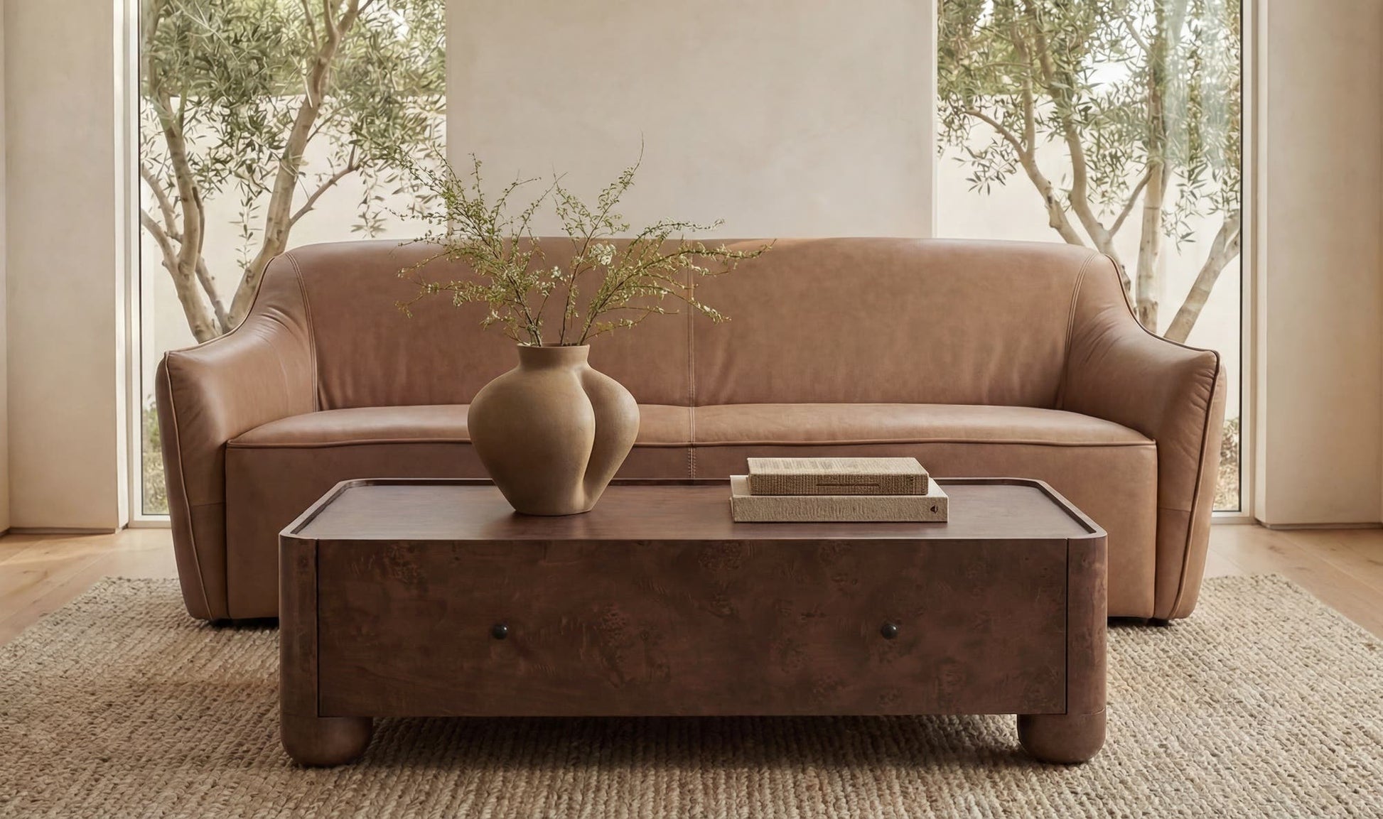Hawkins Sofa Tan by Moe's Home Collection - view 4