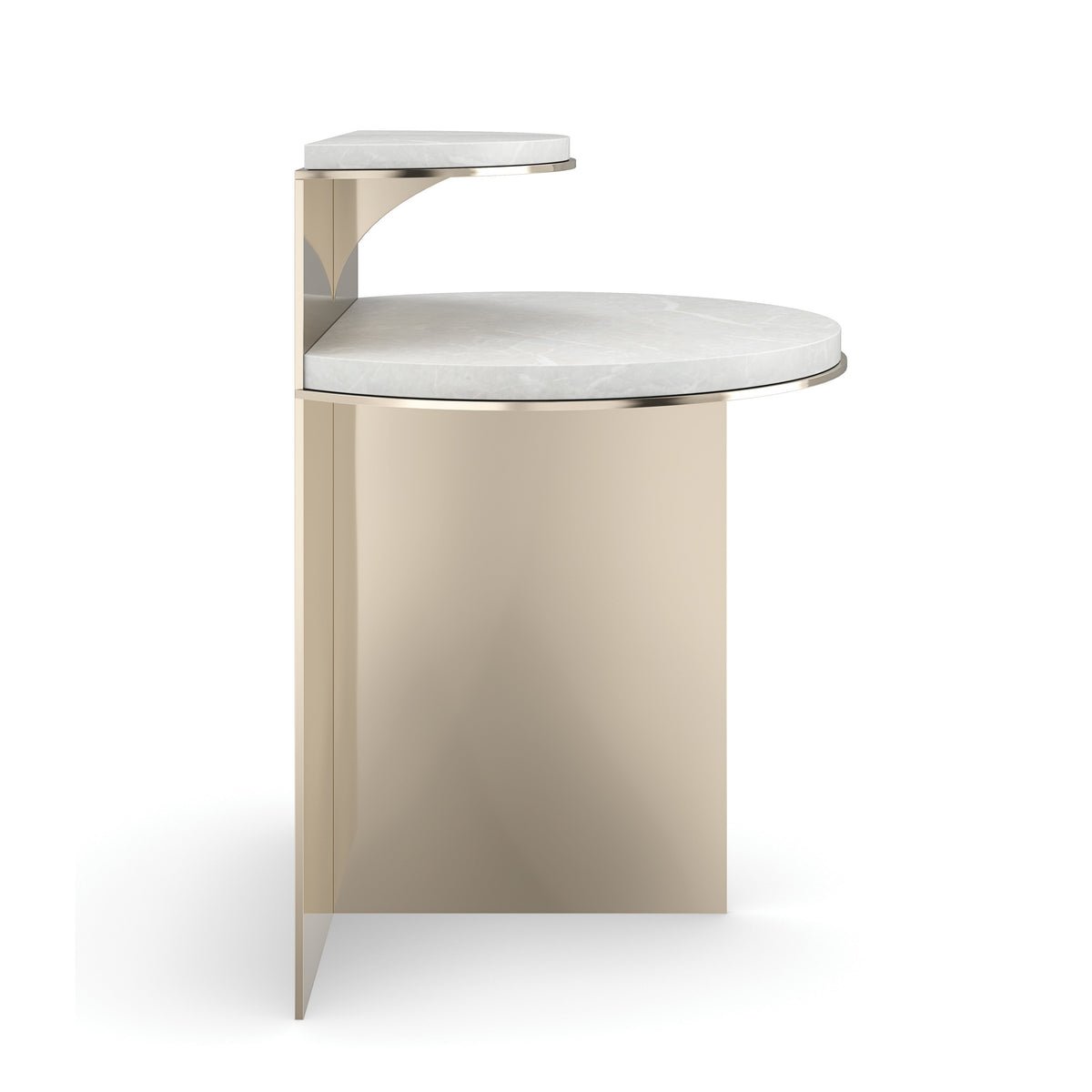 Touche' Light Whisper of Gold End Table 20.50" by Caracole - view 6