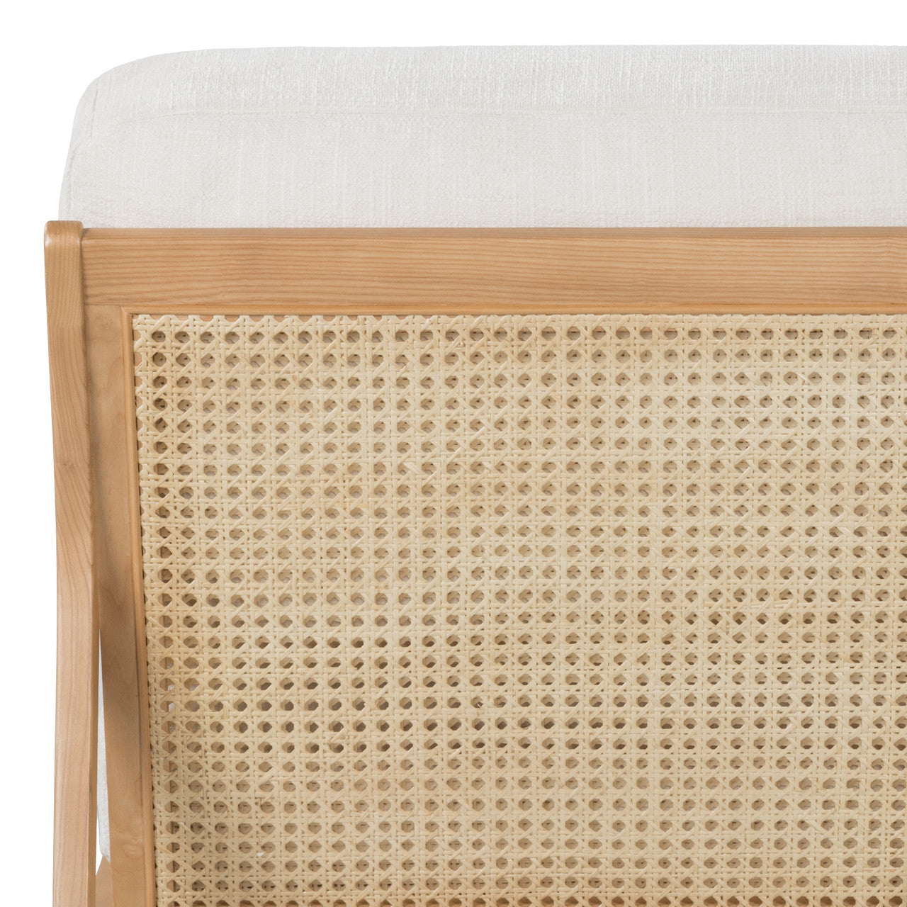 Metro - Carmelo Upholstered Accent Chair - Oak/Cream Upholstery