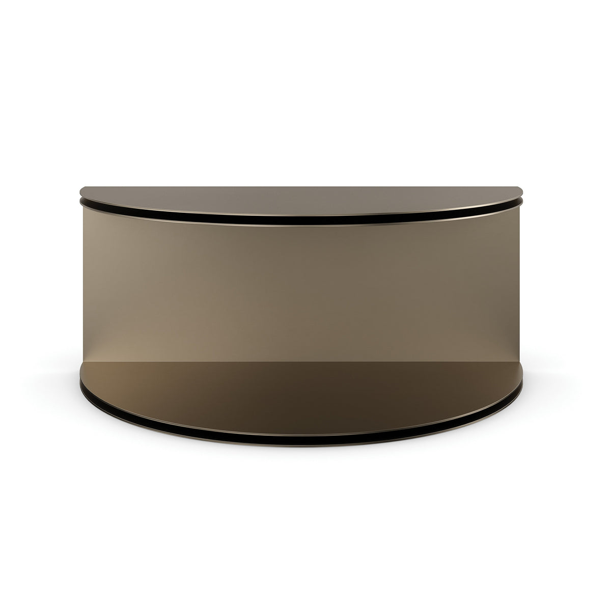 All Together Champagne Gold Coffee Table 32" by Caracole