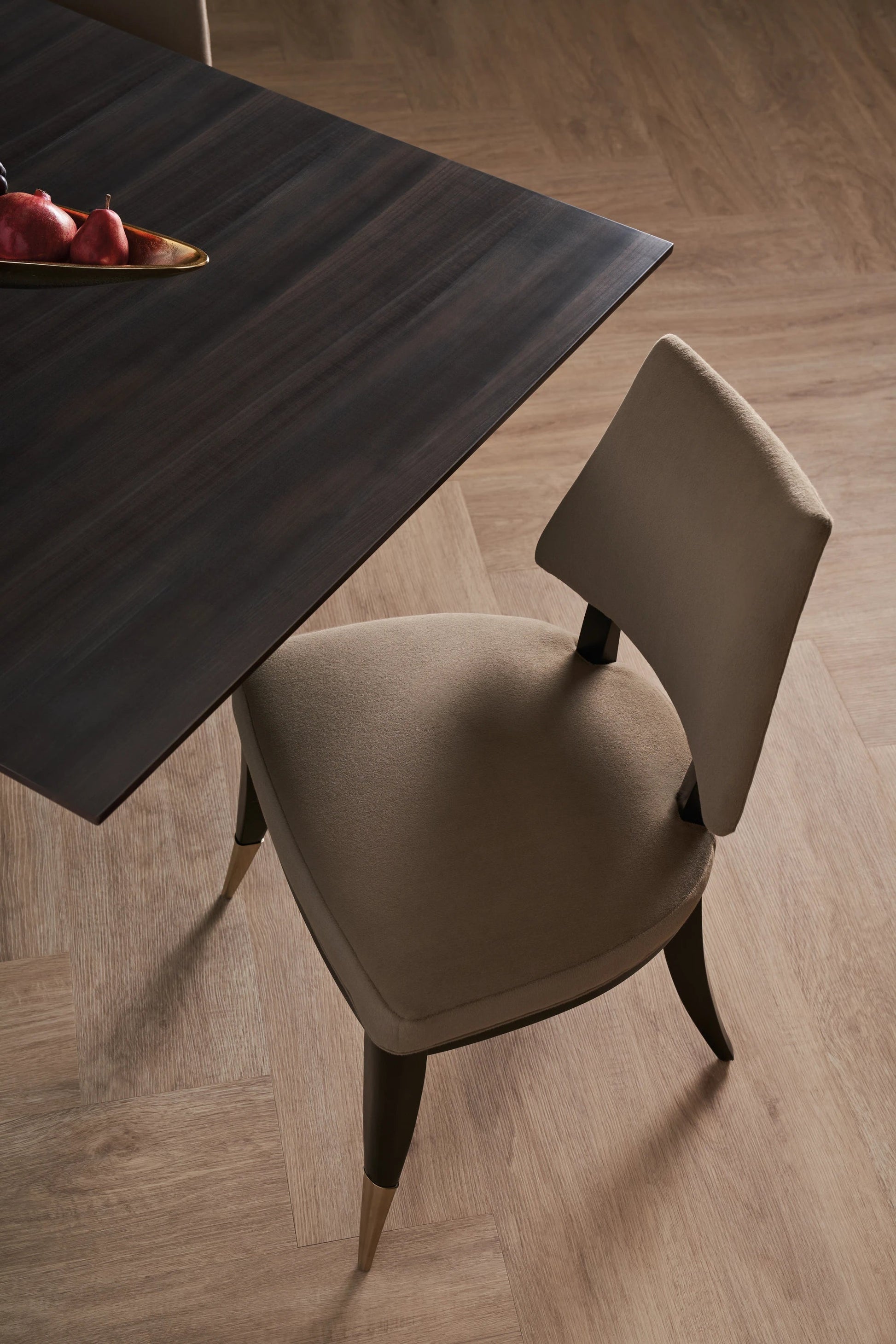 Caress Brushed Gold Dining Chair 23" by Caracole - view 4