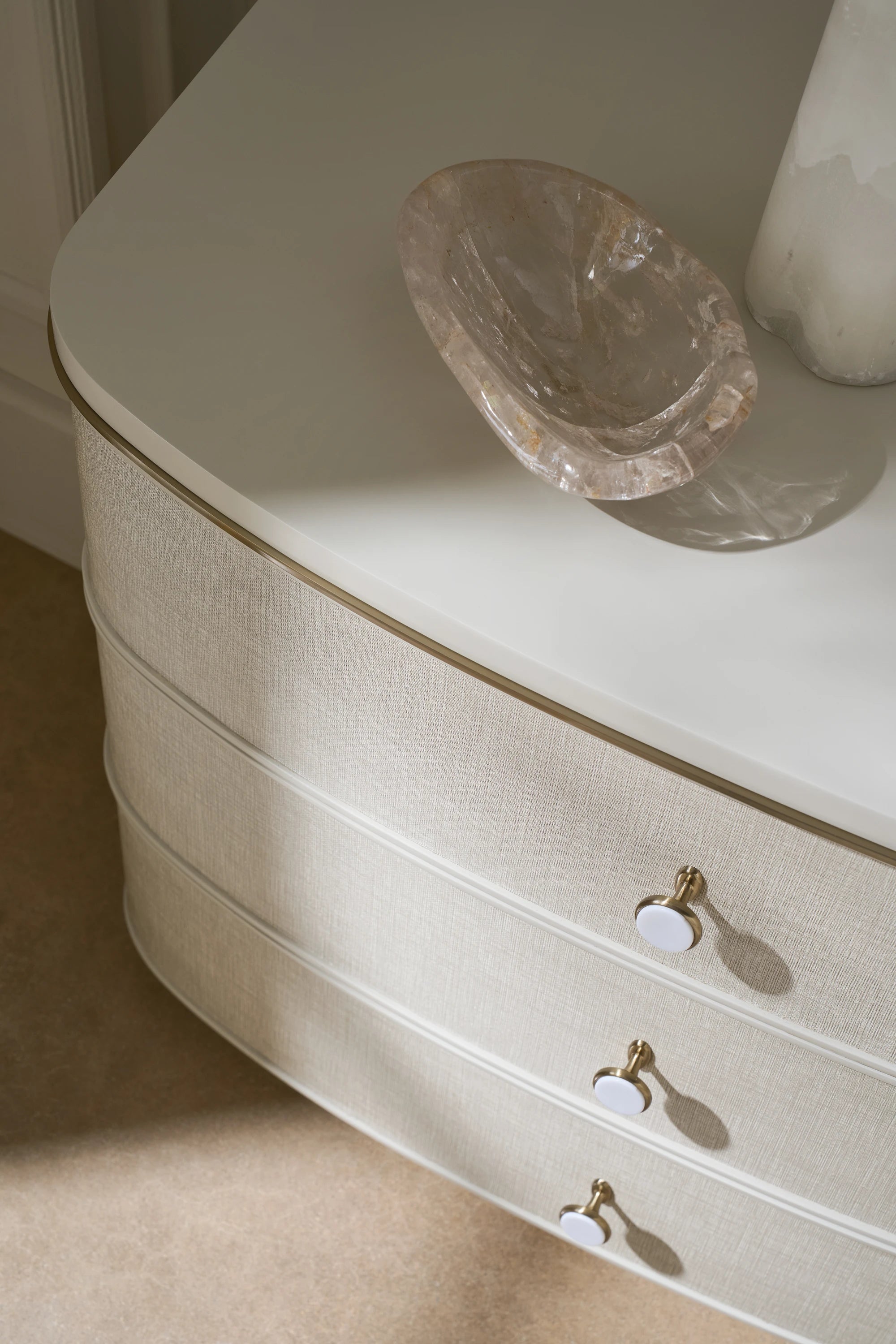 Lyon Nightstand Soft Embrace 32" by Caracole - view 6