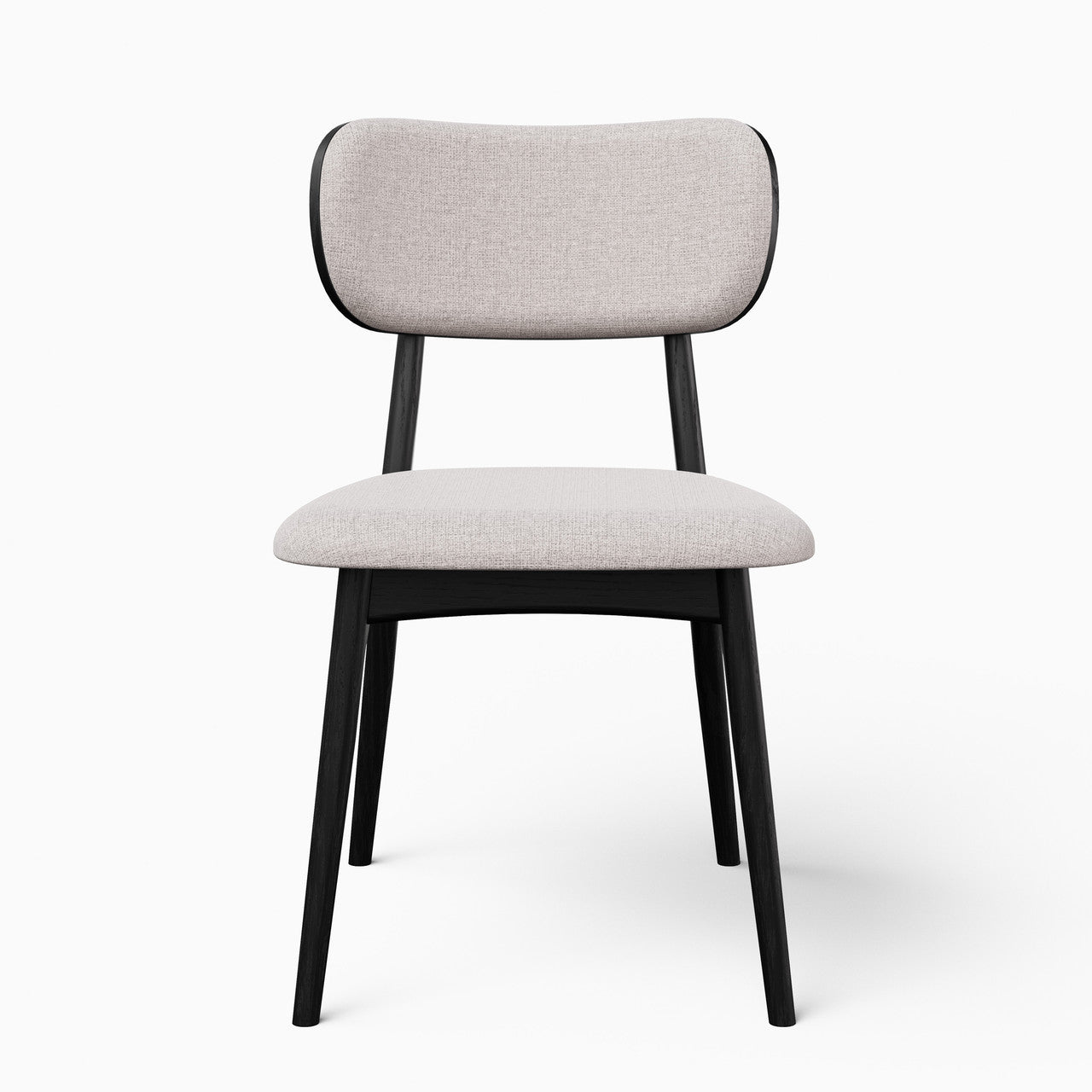 Modern Brazilian - Claudia Side Chair - Harvest Jute Upholstery - Ebano Frame