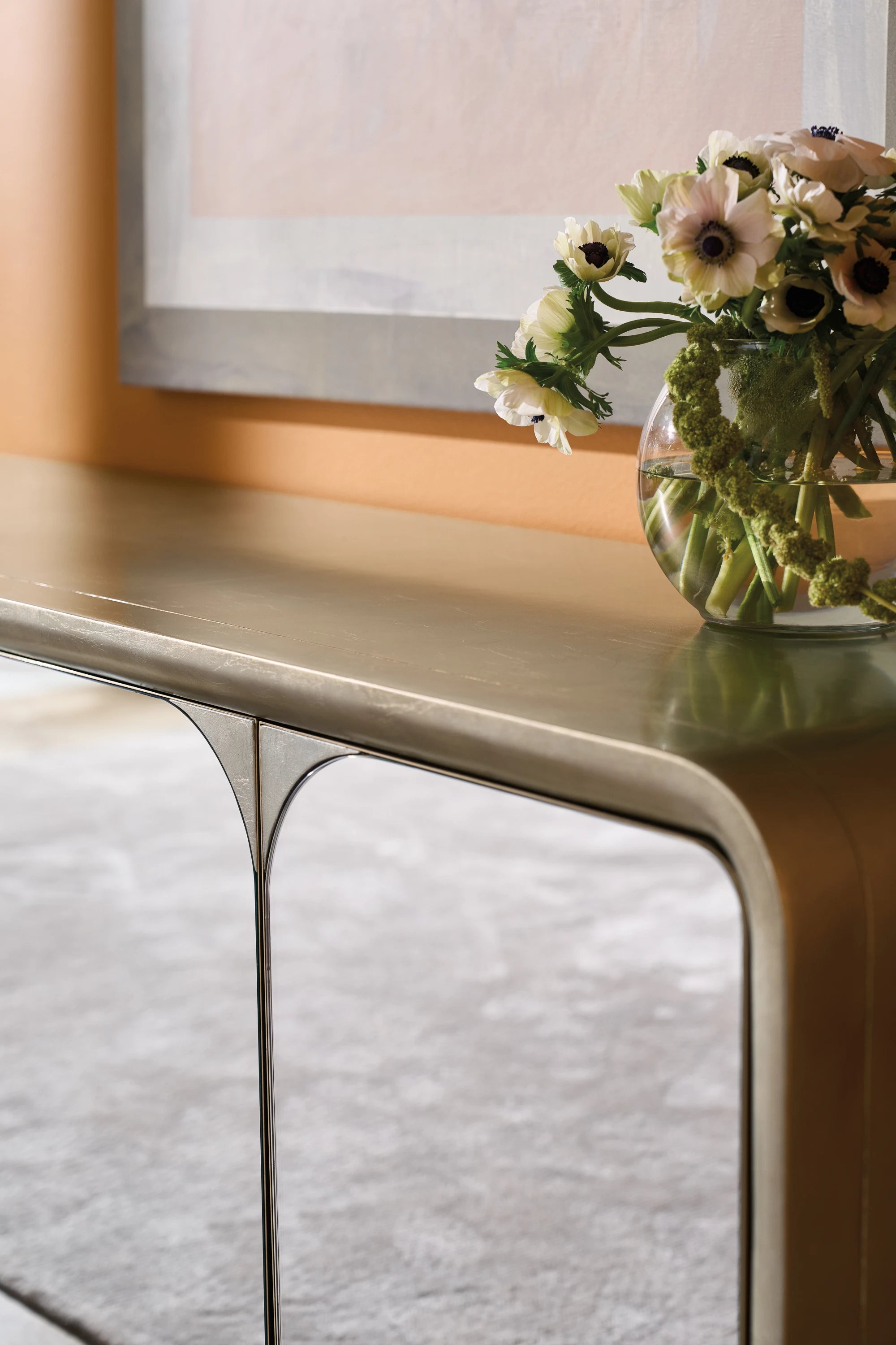 Aero Charcoal Leaf Entertainment Console 68" by Caracole - view 4