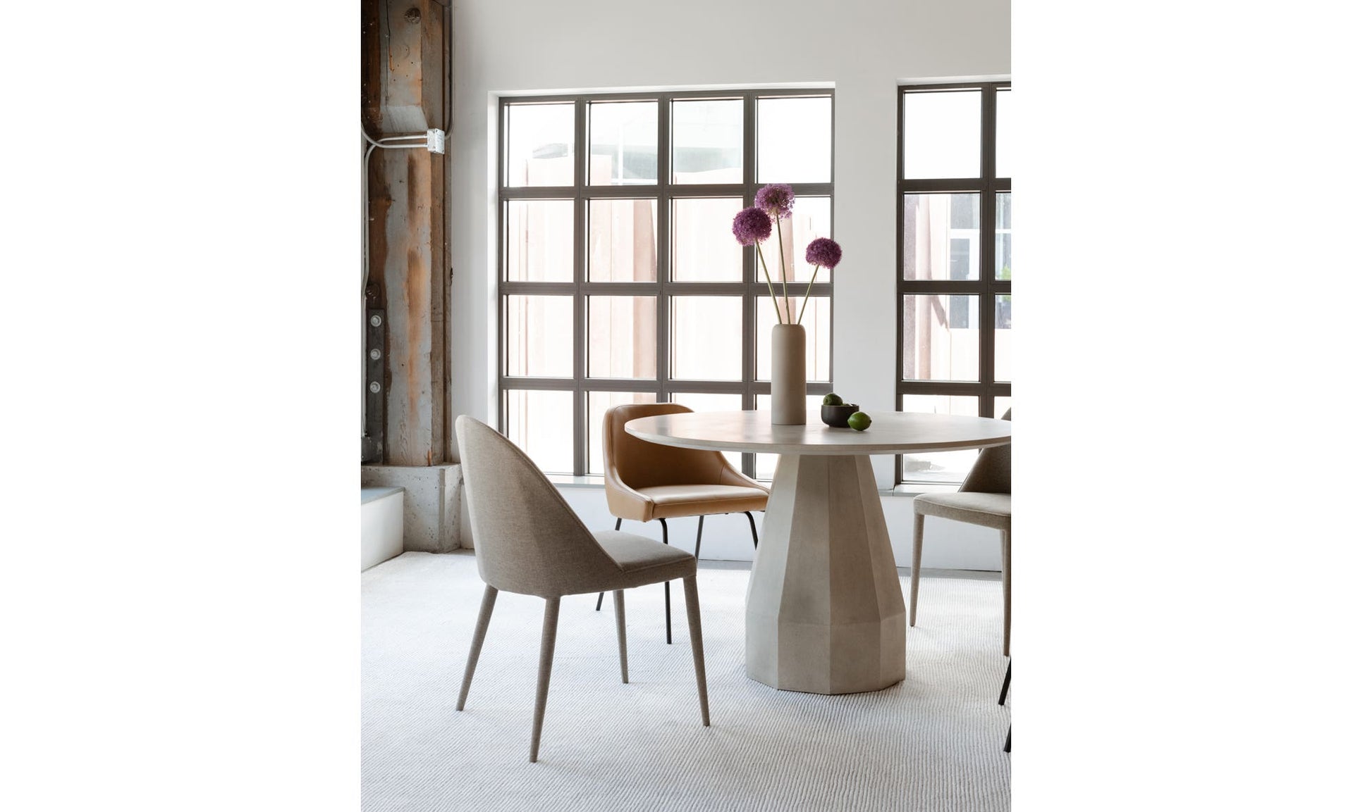 Burton Dining Chair Light Grey - Set Of Two by Moe's Home Collection - view 15