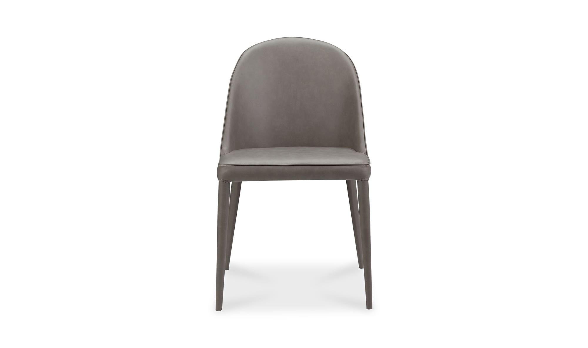Burton Dining Chair Grey Vegan Leather - Set Of Two by Moe's Home Collection - view 9