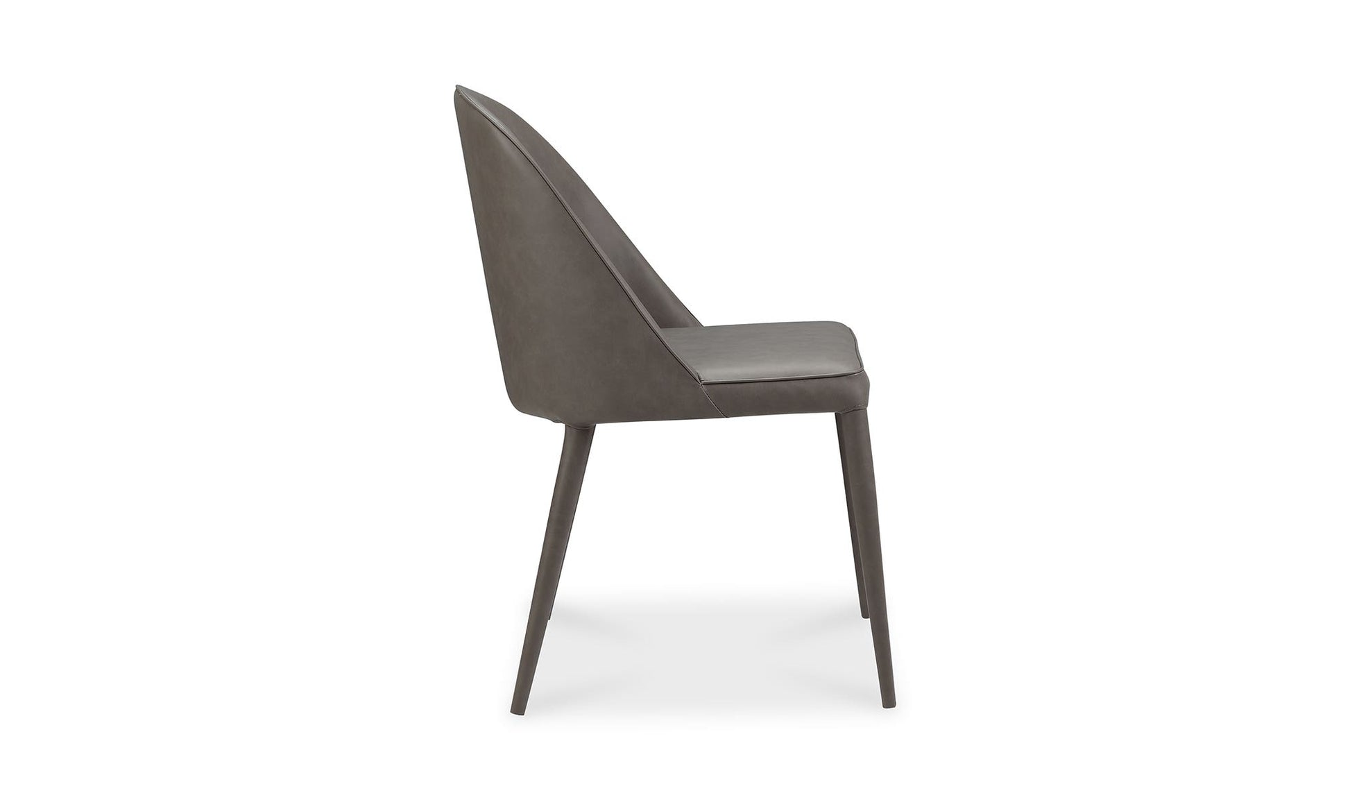 Burton Dining Chair Grey Vegan Leather - Set Of Two by Moe's Home Collection - view 11
