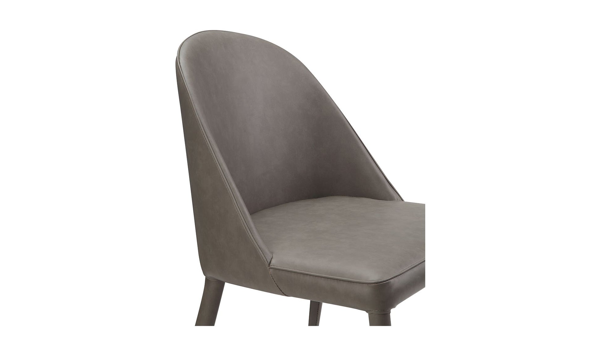 Burton Dining Chair Grey Vegan Leather - Set Of Two by Moe's Home Collection - view 13