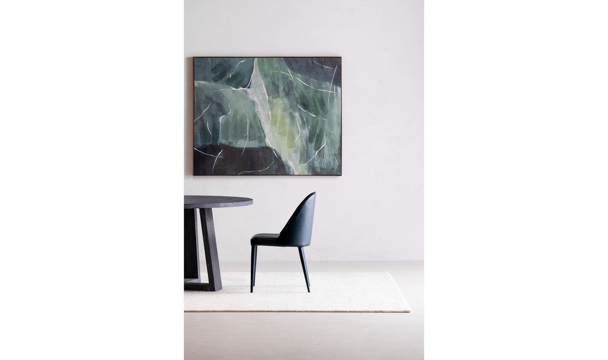 Burton Dining Chair Dark Teal Vegan Leather - Set Of Two by Moe's Home Collection - view 16