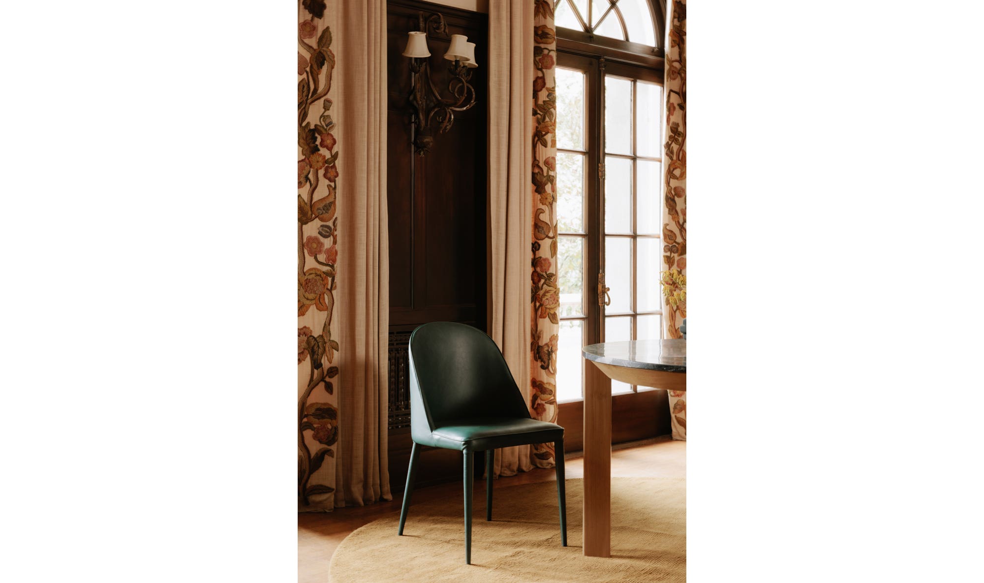 Burton Dining Chair Dark Teal Vegan Leather - Set Of Two by Moe's Home Collection - view 19