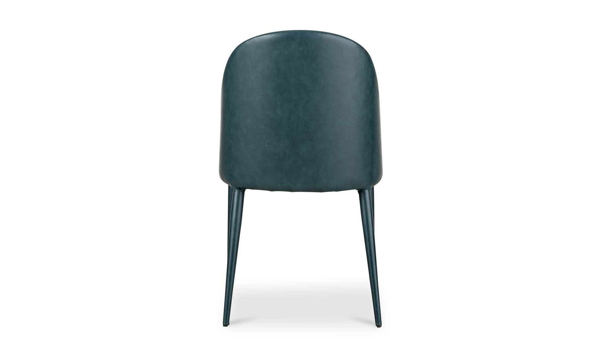Burton Dining Chair Dark Teal Vegan Leather - Set Of Two by Moe's Home Collection - view 23
