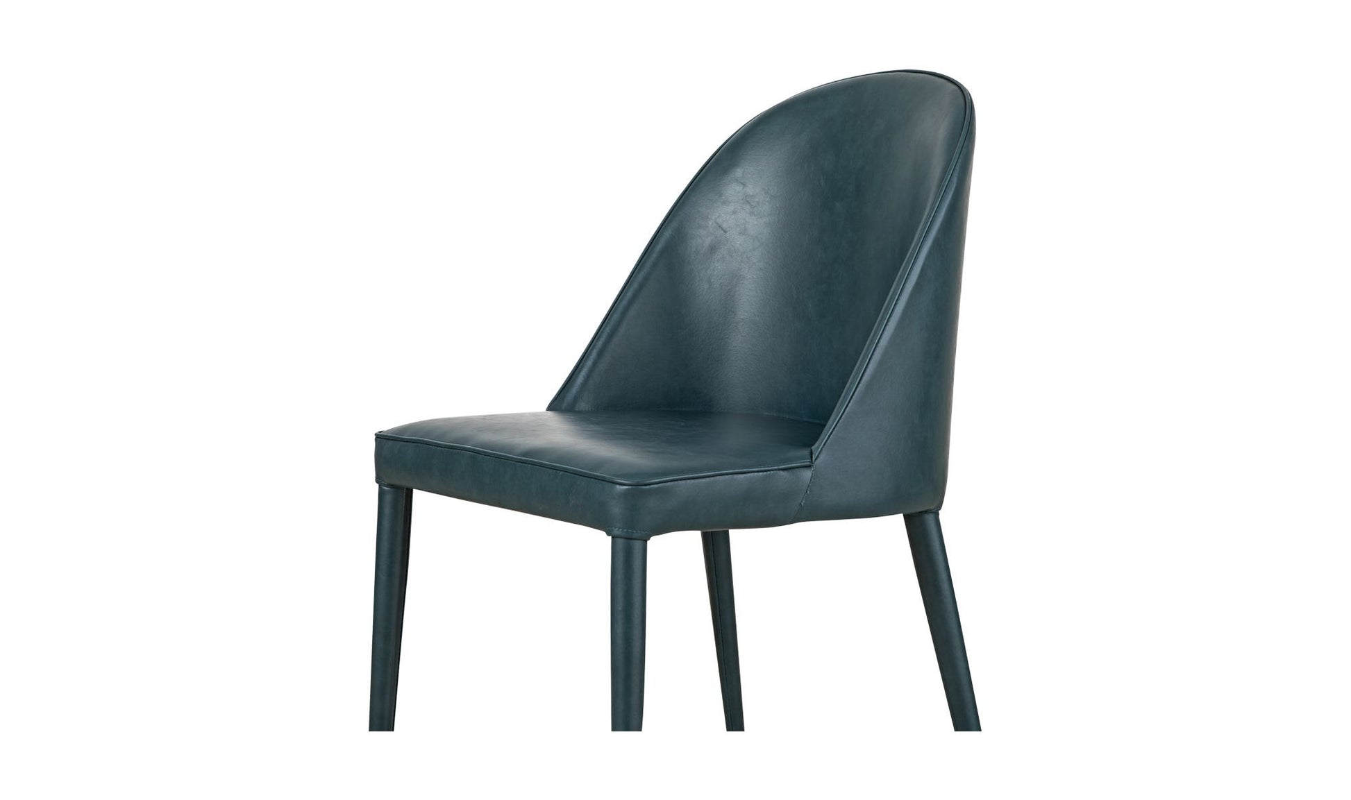 Burton Dining Chair Dark Teal Vegan Leather - Set Of Two by Moe's Home Collection - view 24