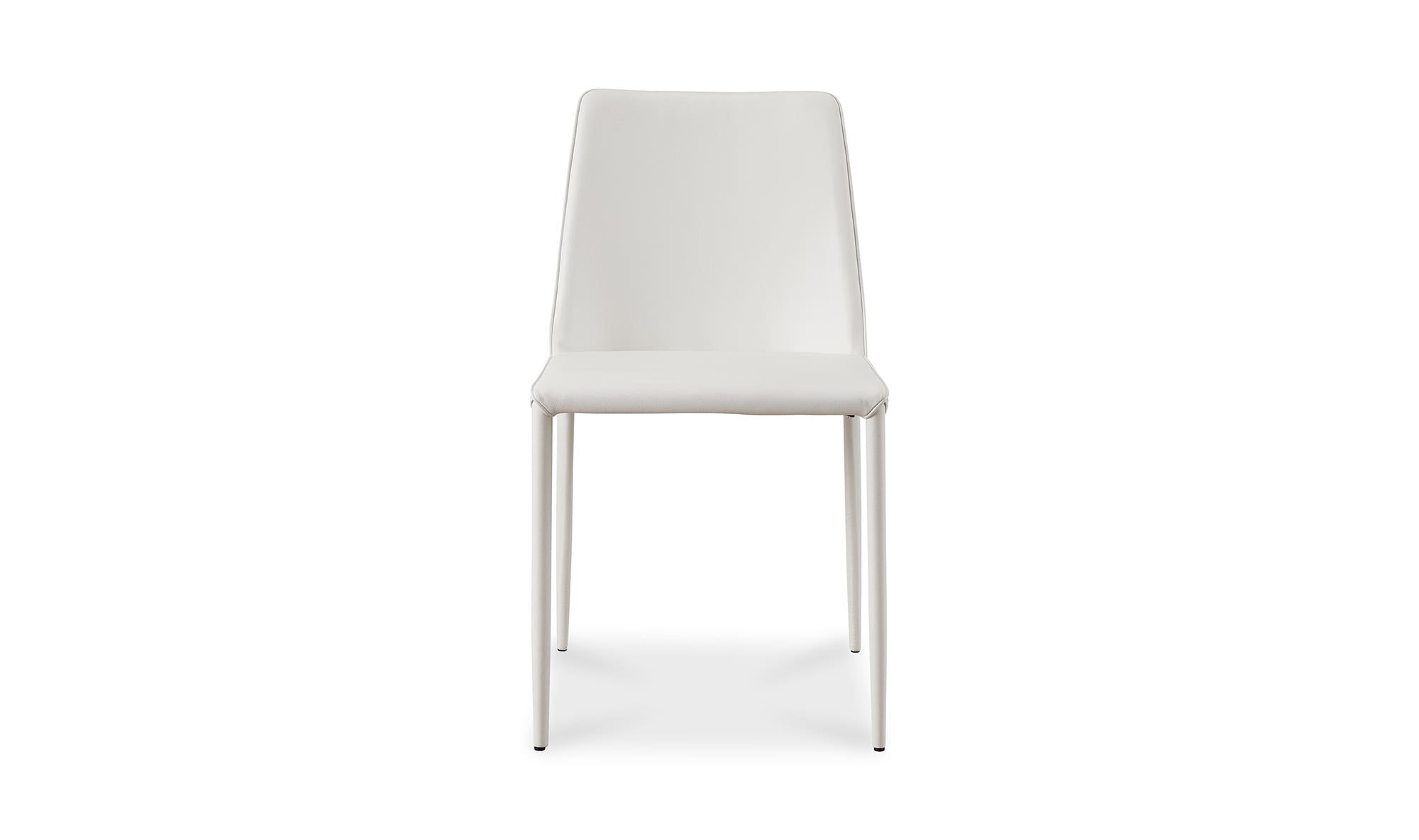 Nora Dining Chair White Vegan Leather - Set Of Two by Moe's Home Collection - view 13