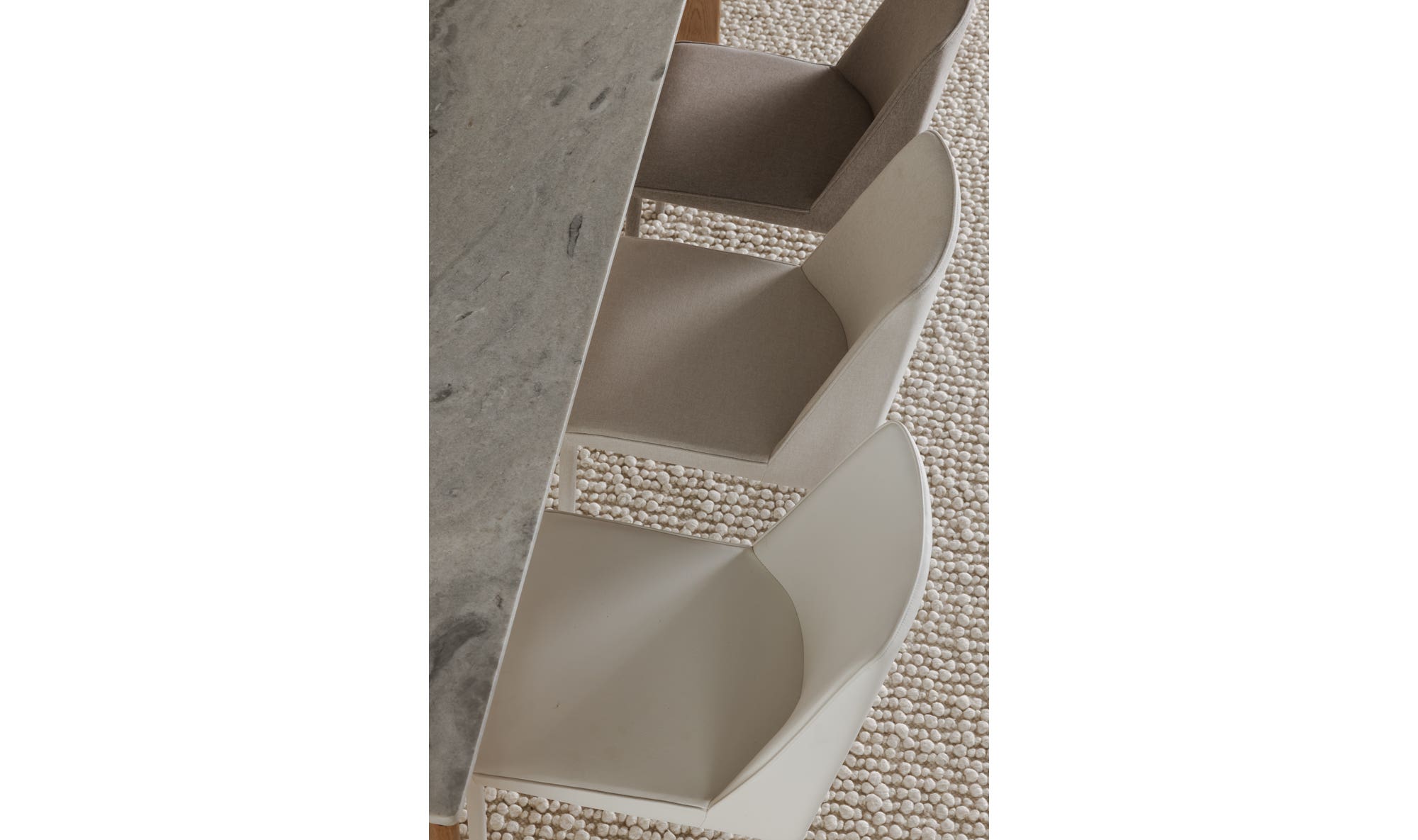 Nora Dining Chair White Vegan Leather - Set Of Two by Moe's Home Collection - view 11