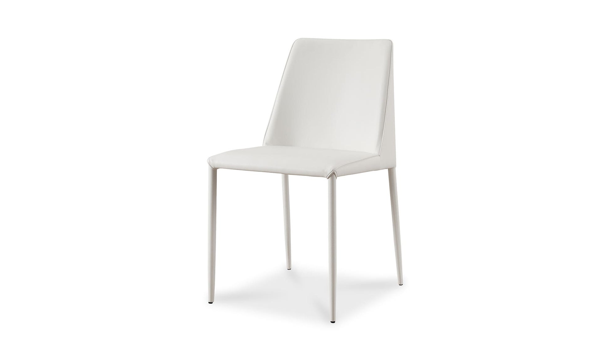Nora Dining Chair White Vegan Leather - Set Of Two by Moe's Home Collection - view 14