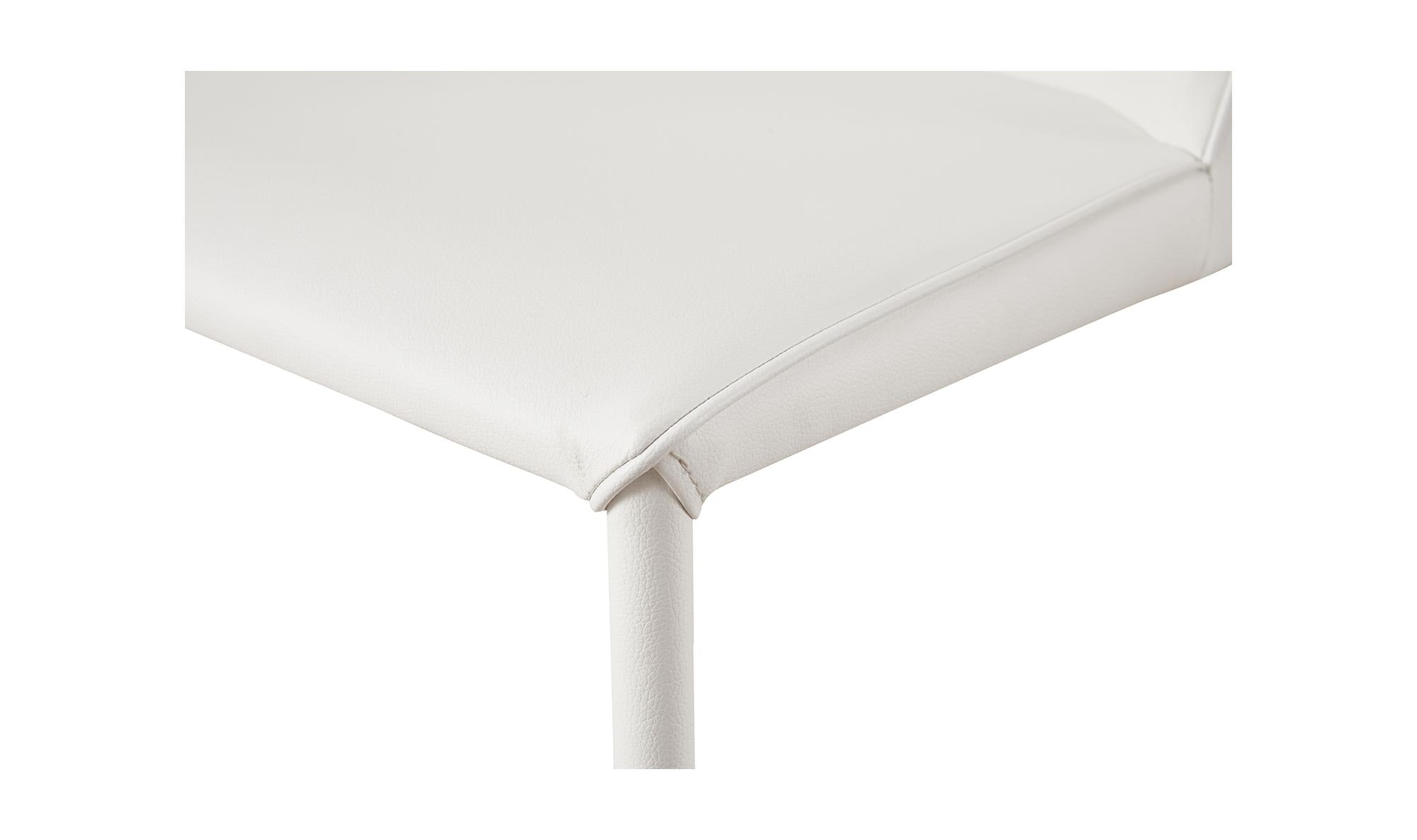 Nora Dining Chair White Vegan Leather - Set Of Two by Moe's Home Collection - view 17