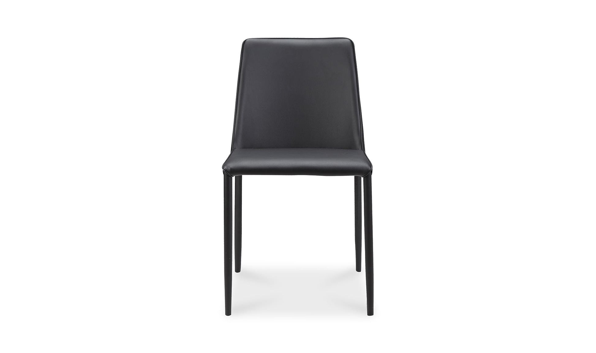 Nora Dining Chair Black Vegan Leather - Set Of Two by Moe's Home Collection - view 12