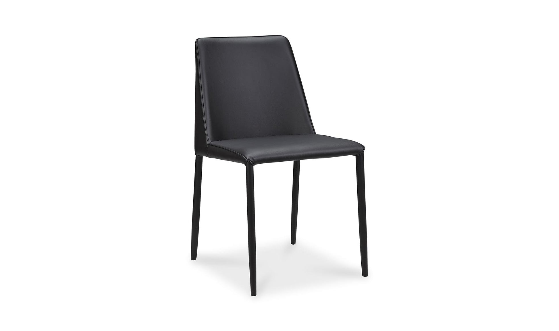 Nora Dining Chair Black Vegan Leather - Set Of Two by Moe's Home Collection - view 13